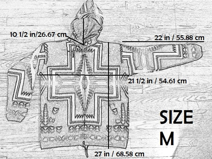 Native American Southwestern Gray Alpaca Jacket. Super warm and soft.