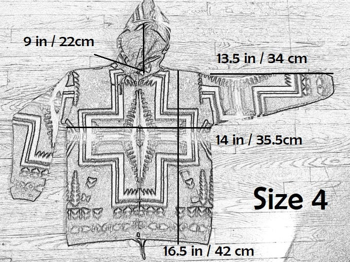 Handmade Alpaca Wool Toddlers/Kids Jackets. (Black Cross) Unisex. Super Soft, Super Warm, Super Cute. FREE SHIPPING! Gift Ideas
