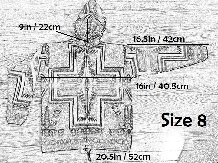 Handmade Alpaca Wool Toddlers/Kids Jackets. (Black Cross) Unisex. Super Soft, Super Warm, Super Cute. FREE SHIPPING! Gift Ideas