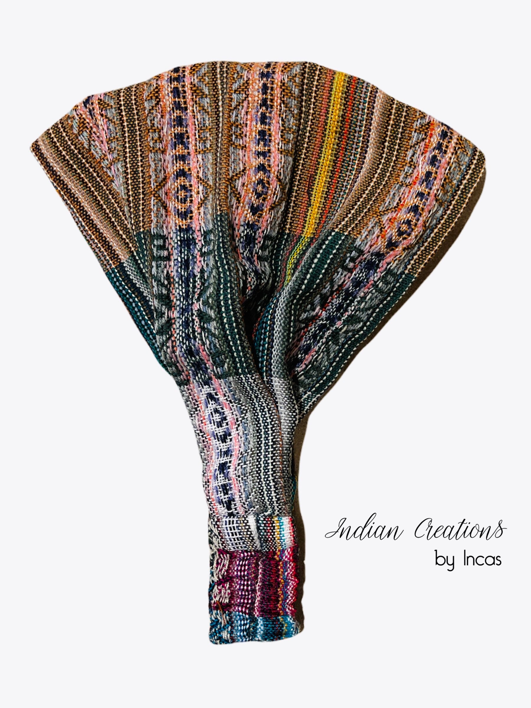 Hippie Headband. Boho Yoga Headband. Wide, Soft and Stretchy. Unisex Head wrap. Handmade, colorful and comfortable.
