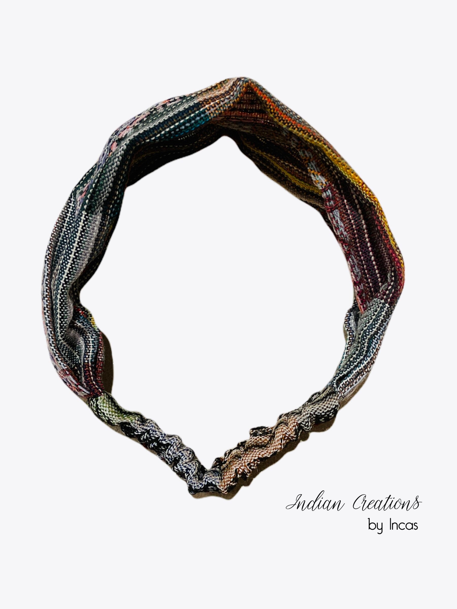 Hippie Headband. Boho Yoga Headband. Wide, Soft and Stretchy. Unisex Head wrap. Handmade, colorful and comfortable.