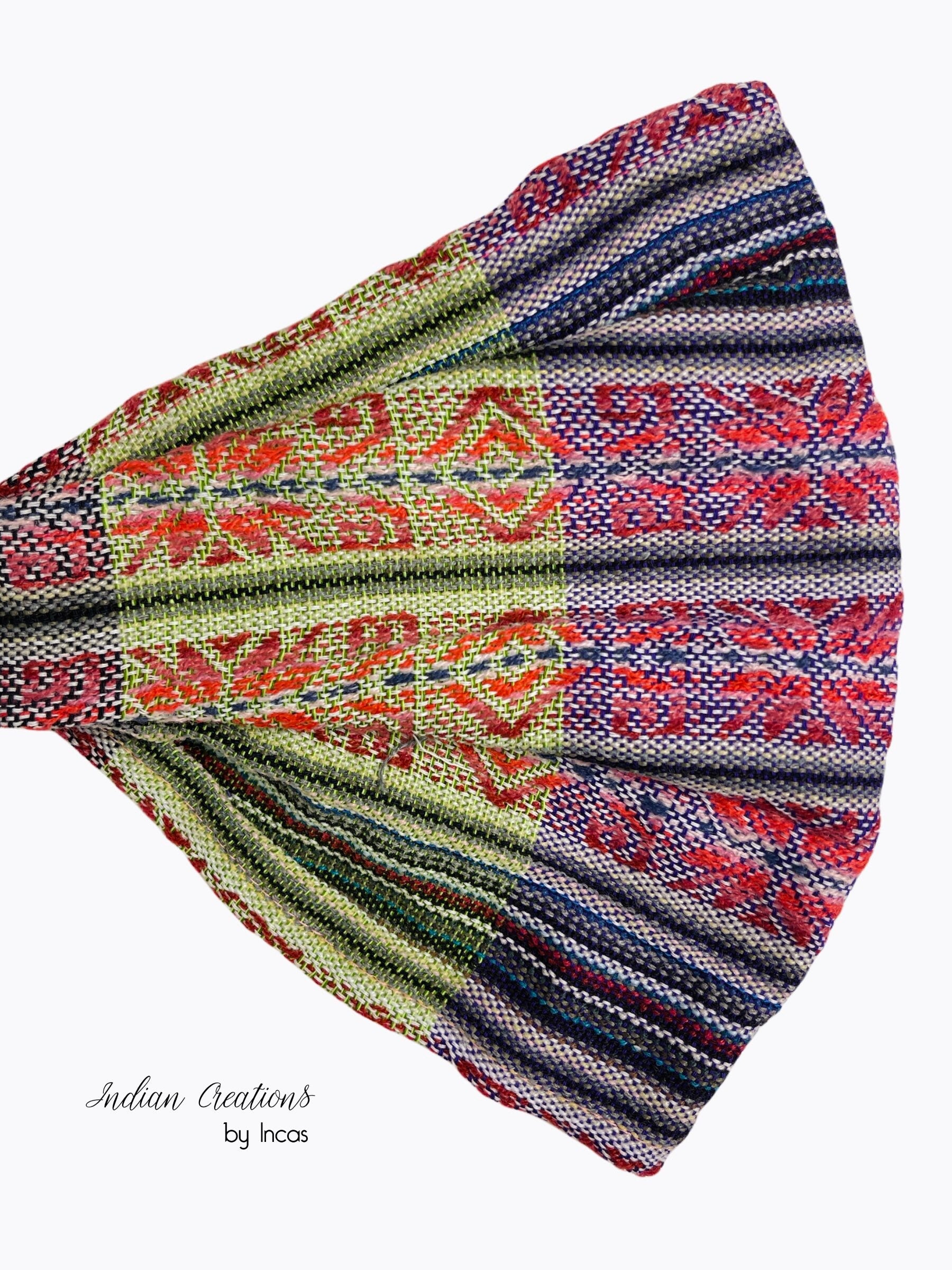 Hippie Headband. Boho Yoga Headband. Wide, Soft and Stretchy. Unisex Head wrap. Handmade, colorful and comfortable. Gift Ideas