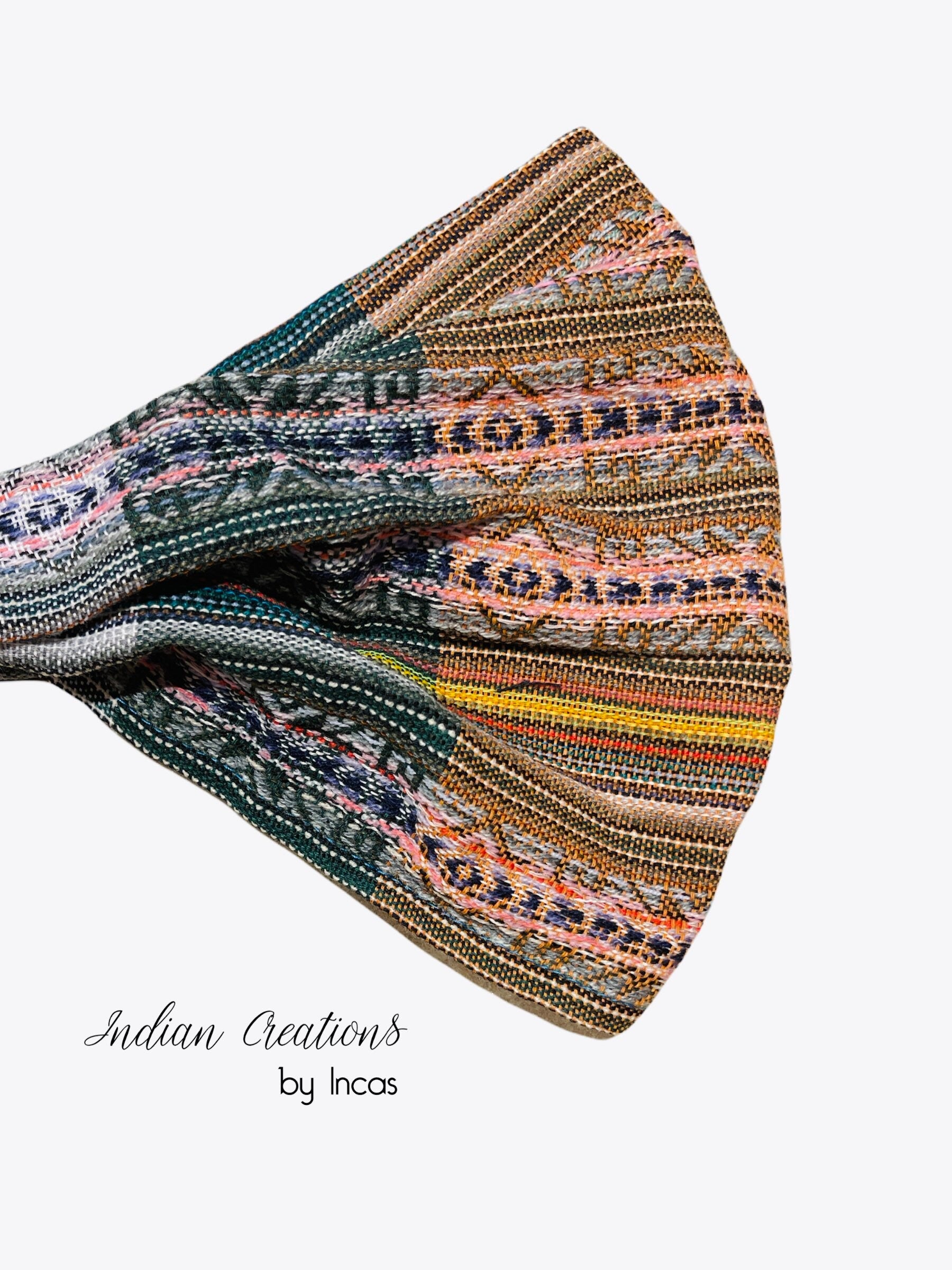 Hippie Headband. Boho Yoga Headband. Wide, Soft and Stretchy. Unisex Head wrap. Handmade, colorful and comfortable.