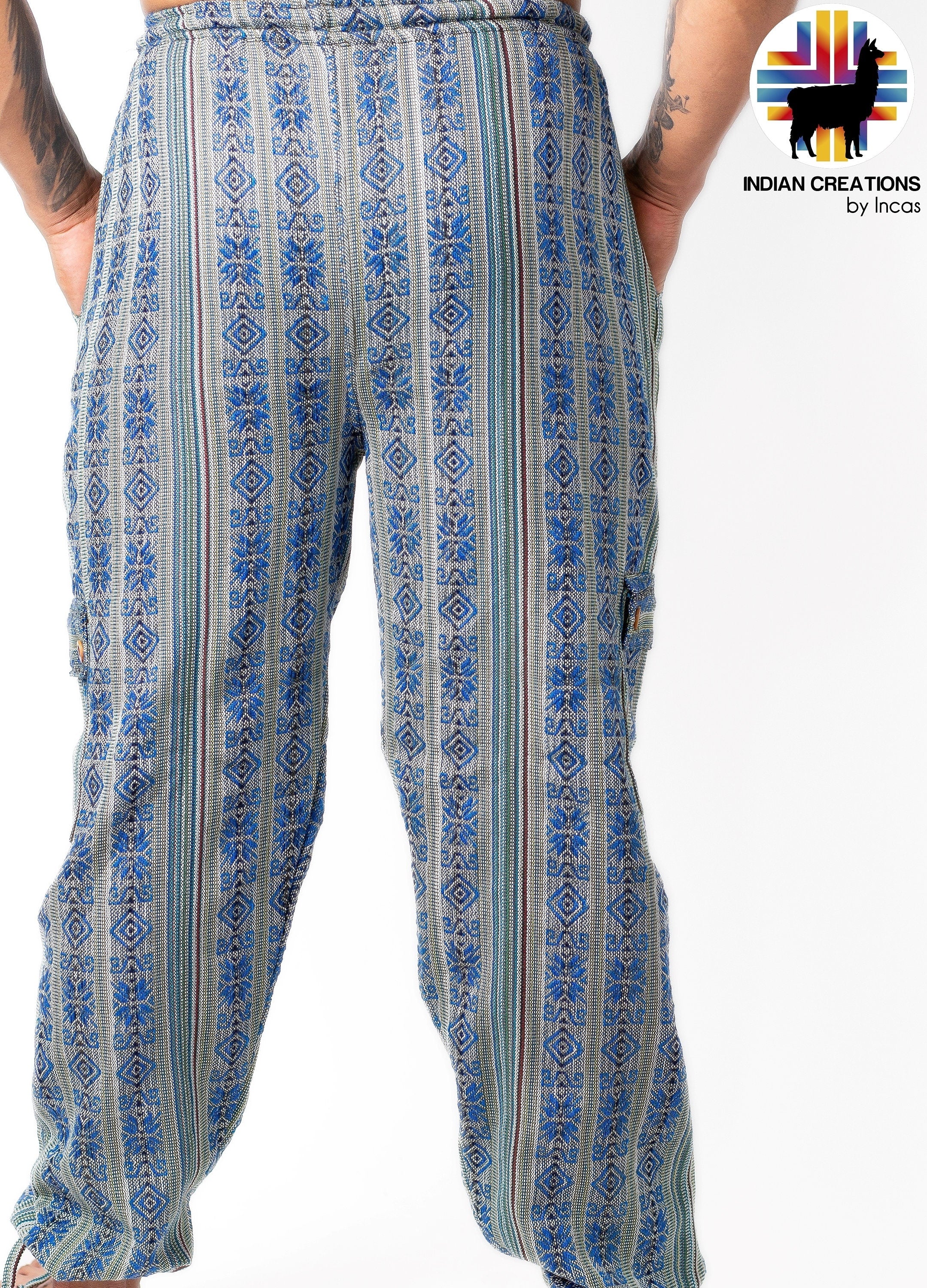 Boho Cotton Pants. Hippie Style Pants. Active Wear and Bohemian Style. Machine Washable. FREE SHIPPING! Gift Ideas