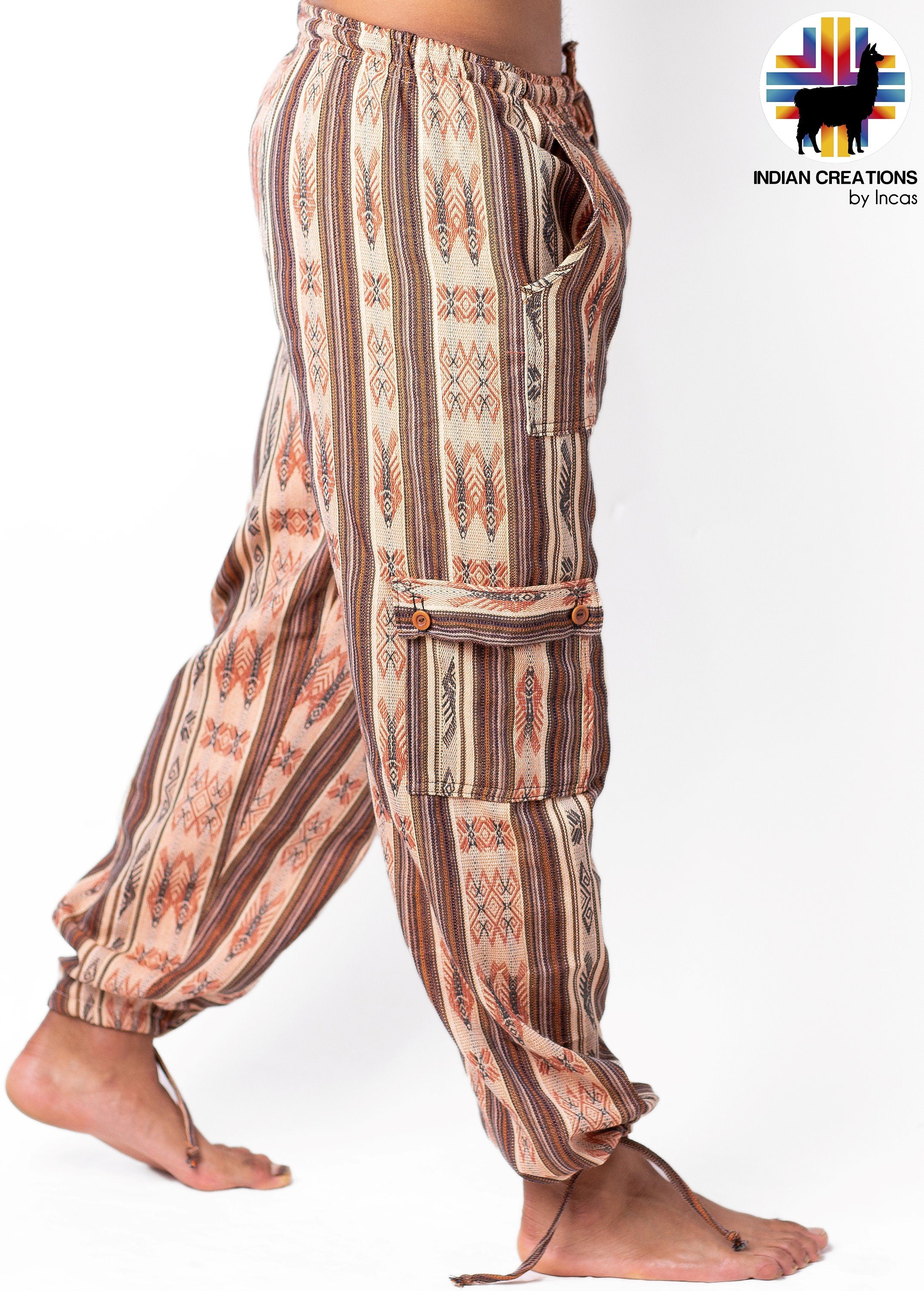 Boho Cotton Pants. Hippie Style Pants. Active Wear and Bohemian Style. Super Comfortable and. FREE SHIPPING! Gift Ideas