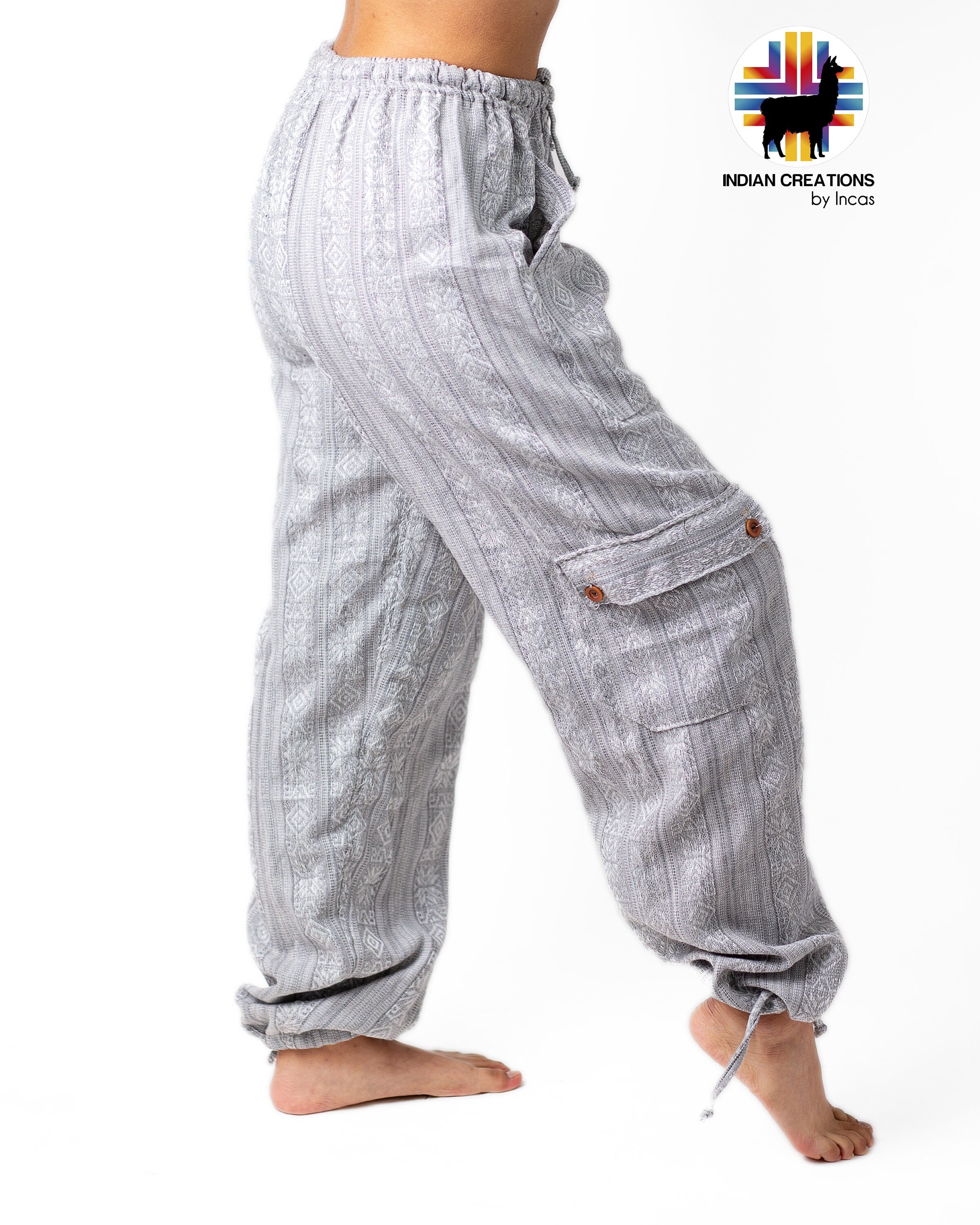 Boho Cotton Pants. Hippie Style Pants. Active Wear and Bohemian Style.Machine Washable. FREE SHIPPING! Mother's Day Gift Ideas