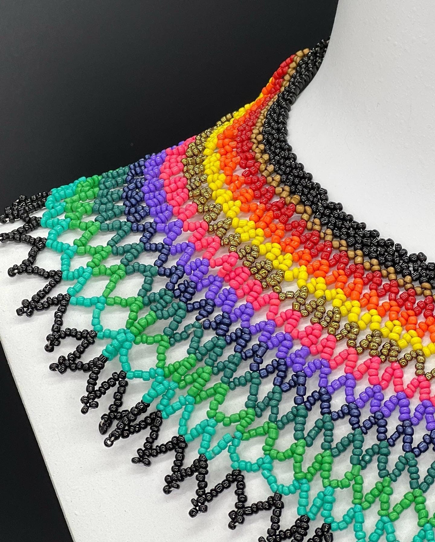 Colorful Handmade Necklaces. 100% Handmade by Indigenous Hands. tribal style. Beaded Necklace. FREE SHIPPING! Gifts Ideas