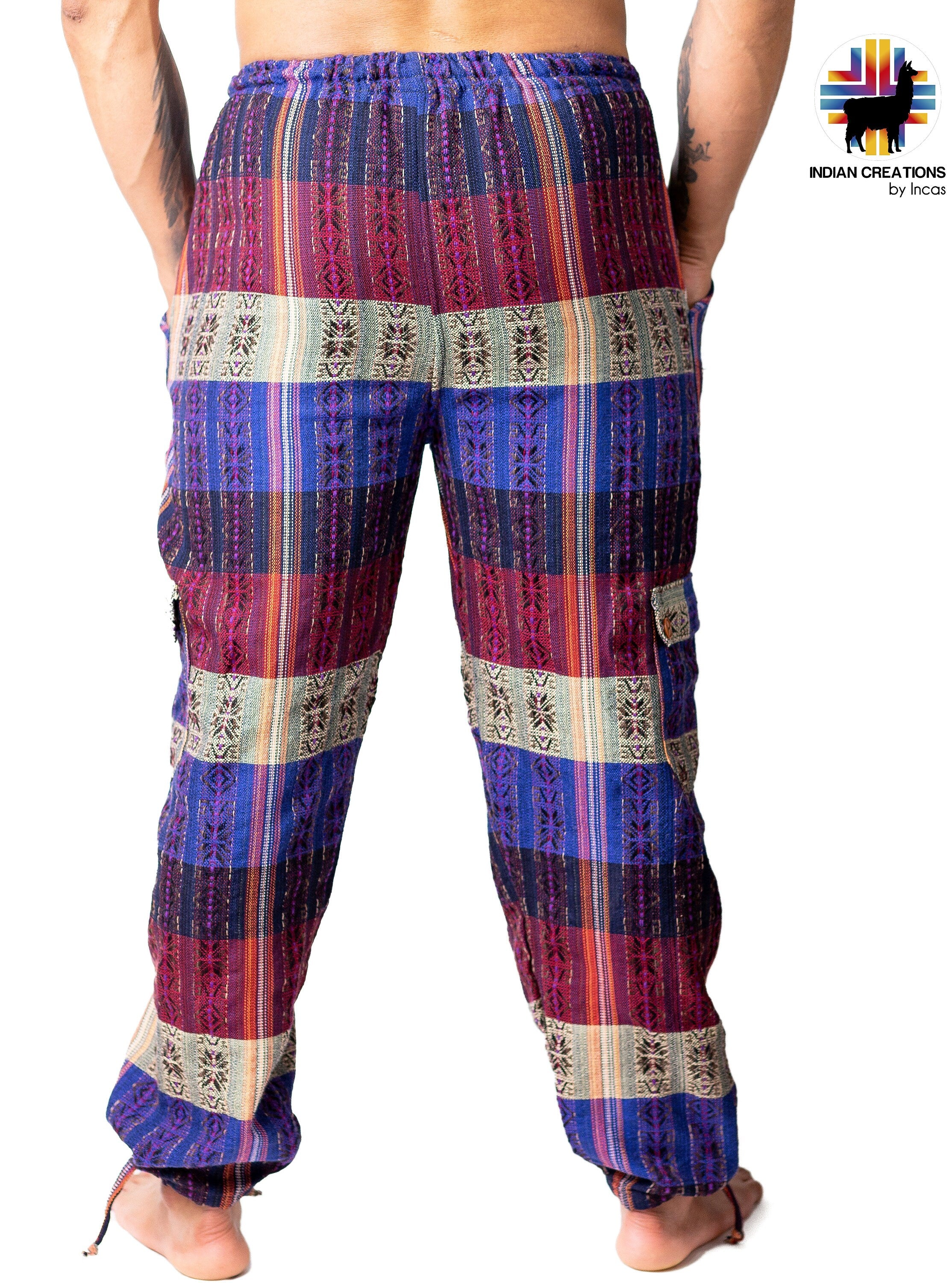 Boho Cotton Pants. Hippie Style Pants. Active Wear and Bohemian Style. Super Comfortable and Machine Washable. FREE SHIPPING! Gift Ideas.