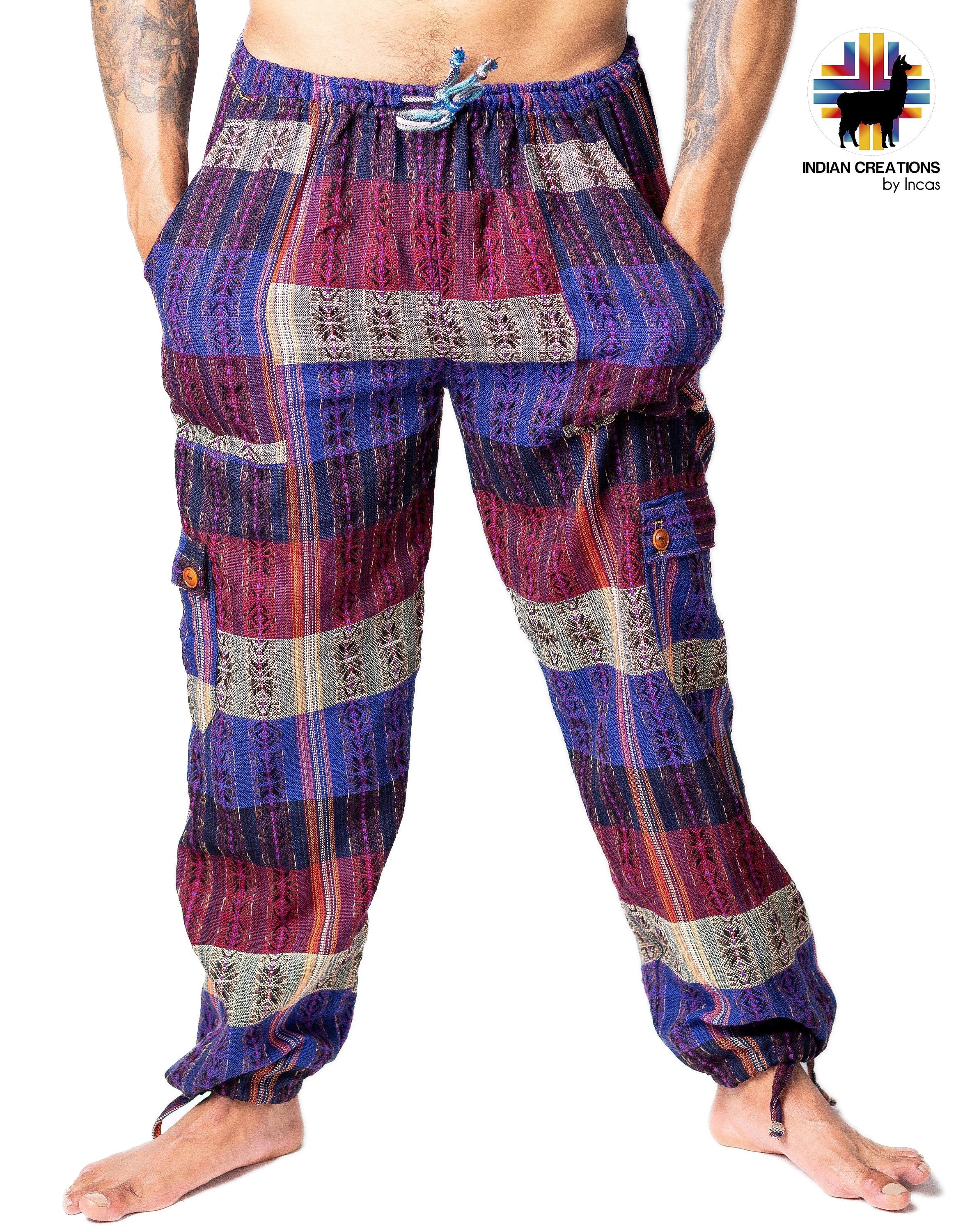 Boho Cotton Pants. Hippie Style Pants. Active Wear and Bohemian Style. Super Comfortable and Machine Washable. FREE SHIPPING! Gift Ideas.