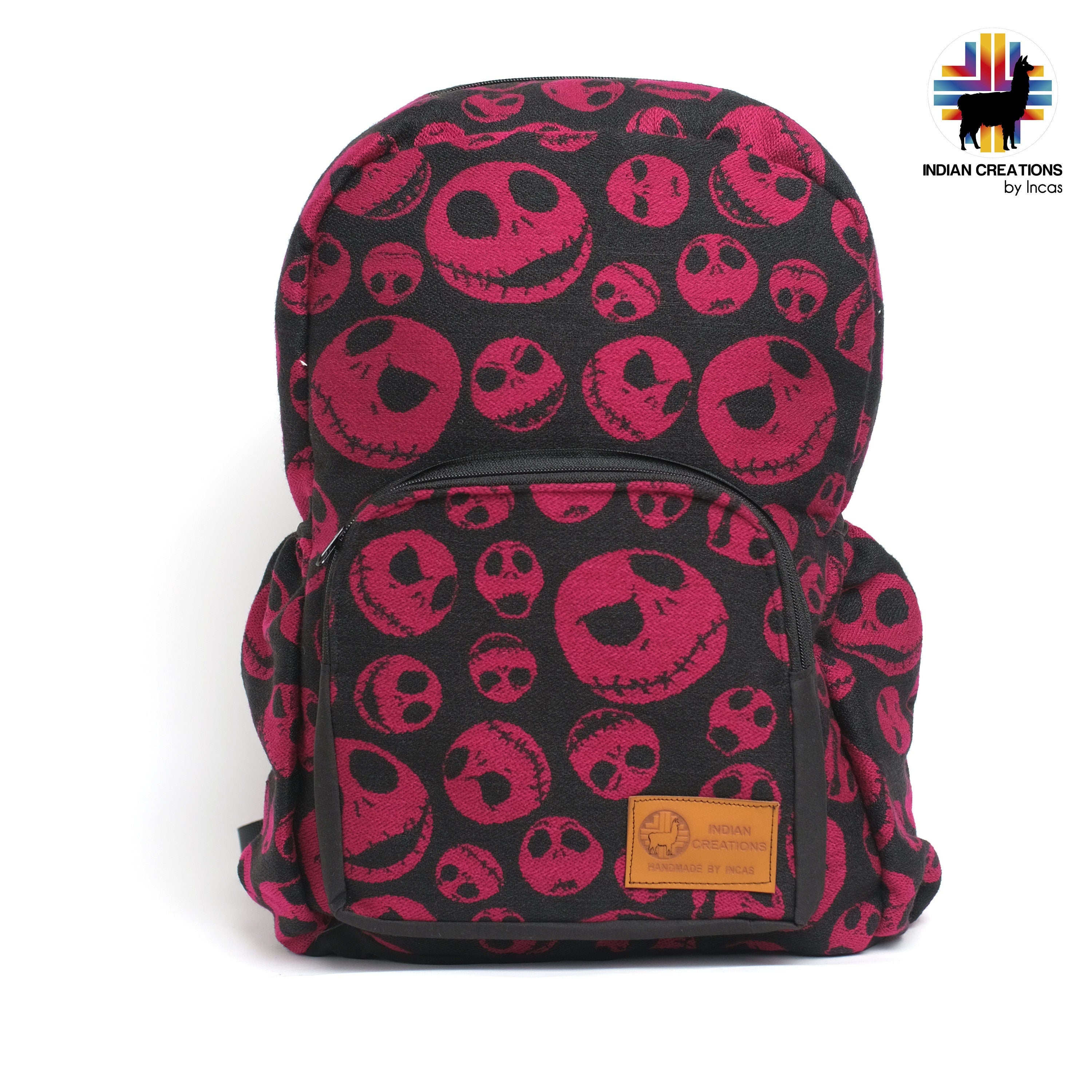 Handmade Backpack (Rose Jack Skellington ) Exclusive Design. Lightweight. Unique, accessible. Machine washable! FREE SHIPPING! Gift Ideas