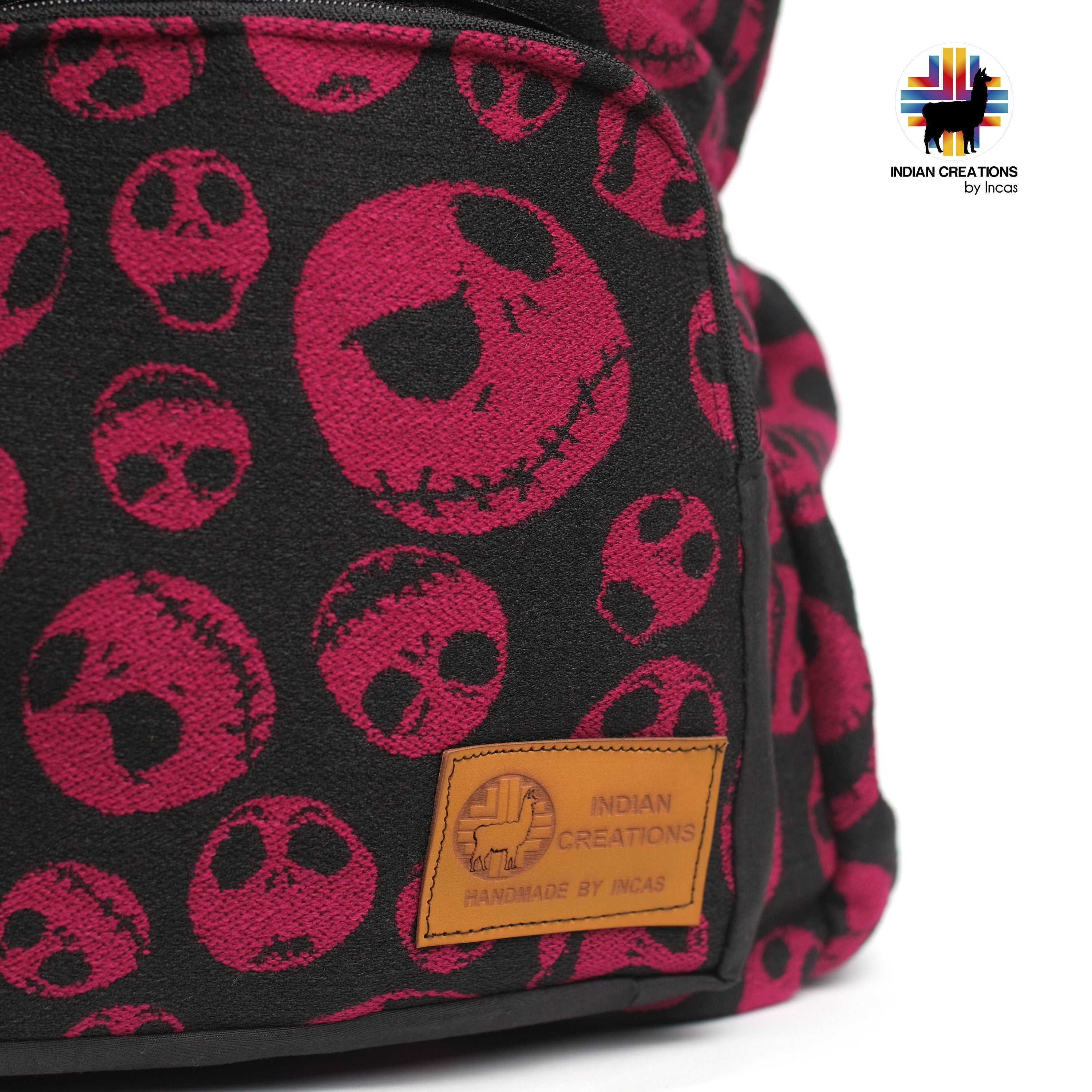 Handmade Backpack (Rose Jack Skellington ) Exclusive Design. Lightweight. Unique, accessible. Machine washable! FREE SHIPPING! Gift Ideas