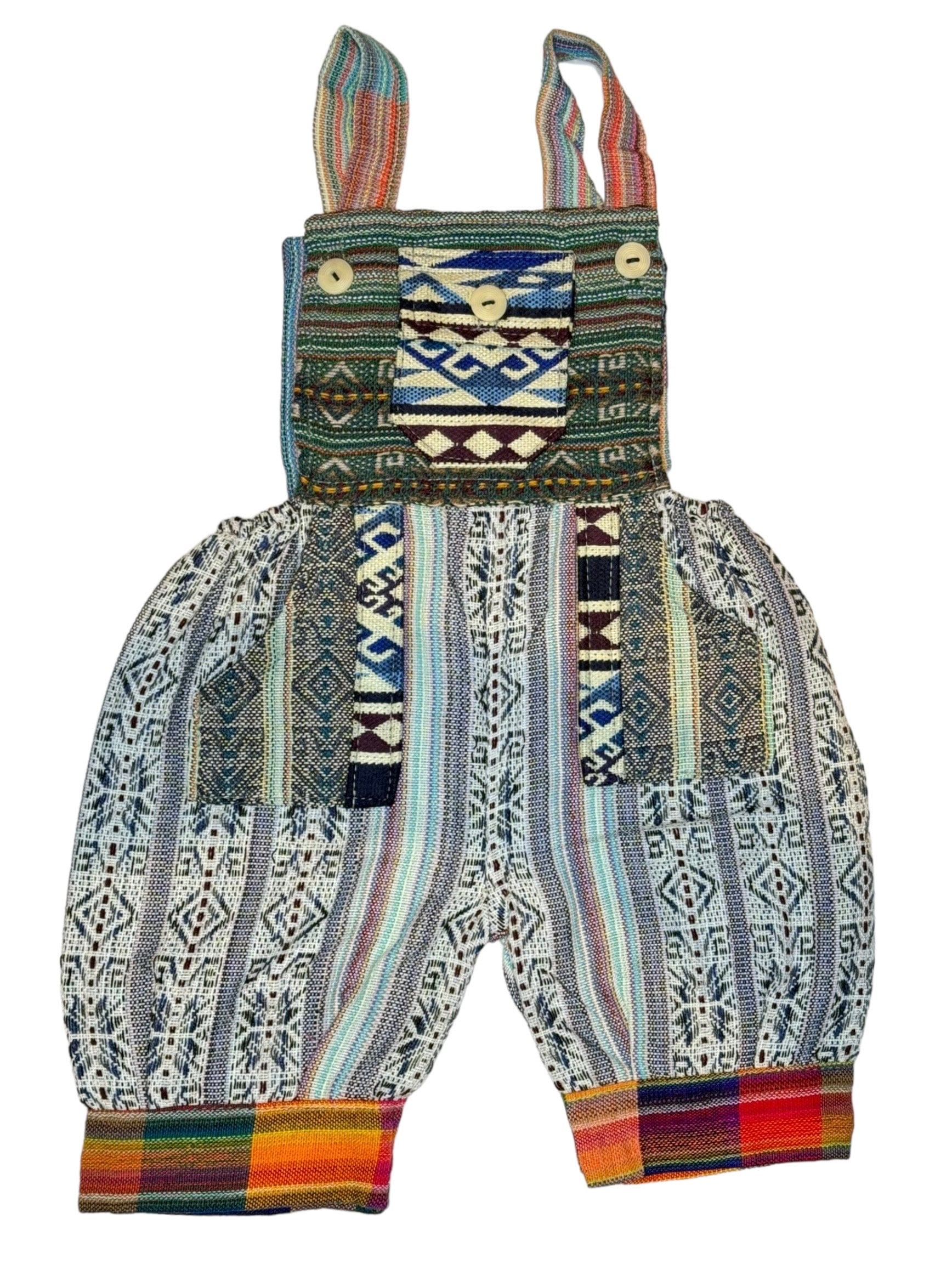 Boho Overalls, Handmade Cotton Overall,  Handmade Romper, Hipster Overalls, Children's  Jumpsuit, SIZE 2  Babyshower gift, FREE SHIPPING