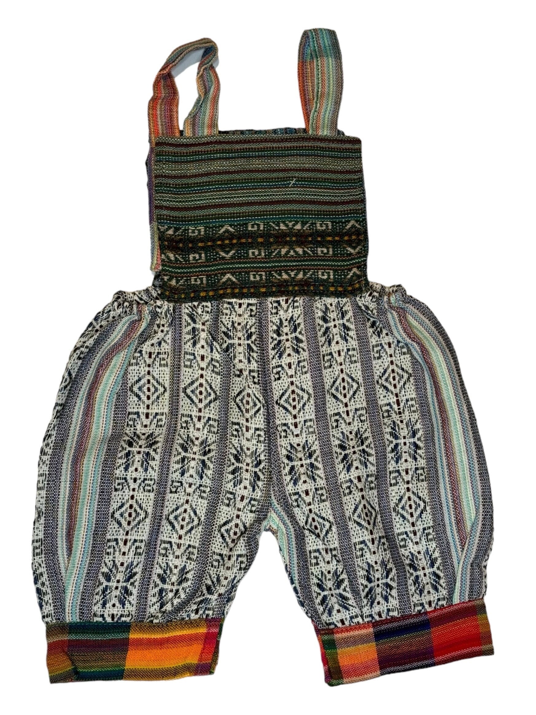 Boho Overalls, Handmade Cotton Overall,  Handmade Romper, Hipster Overalls, Children's  Jumpsuit, SIZE 2  Babyshower gift, FREE SHIPPING