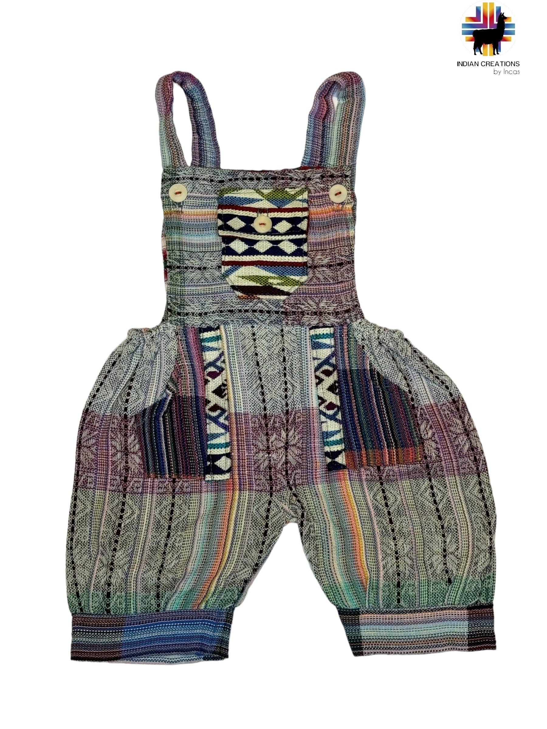 Boho Overalls, Handmade Cotton Overall,  Handmade Romper, Hipster Overalls, Children's  Jumpsuit, SIZE 2  Babyshower gift, FREE SHIPPING