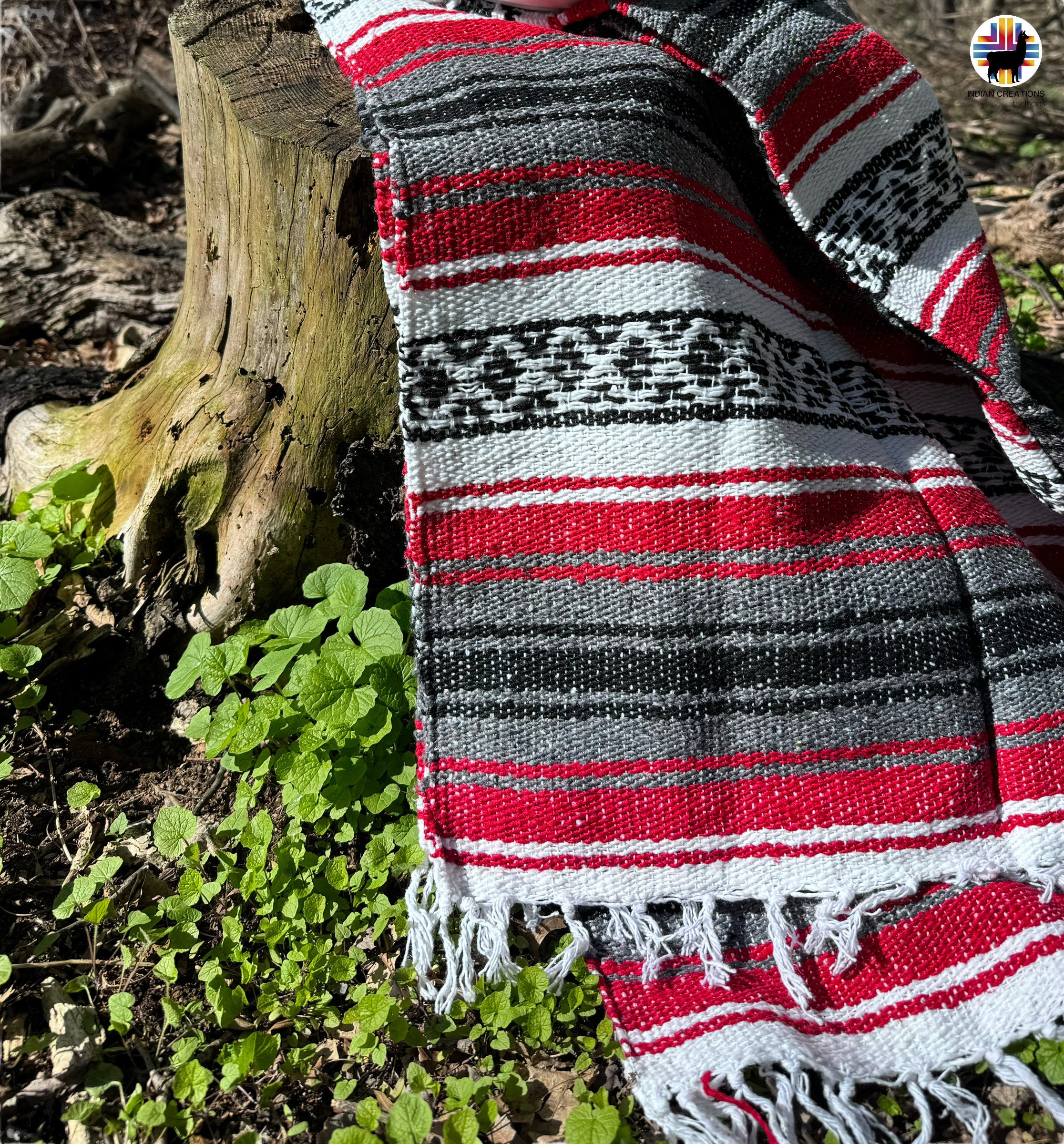 Handmade Mexican blankets| Yoga blankets| Handwoven falsa blanket| Southwest Blanket| FREE shipping!!