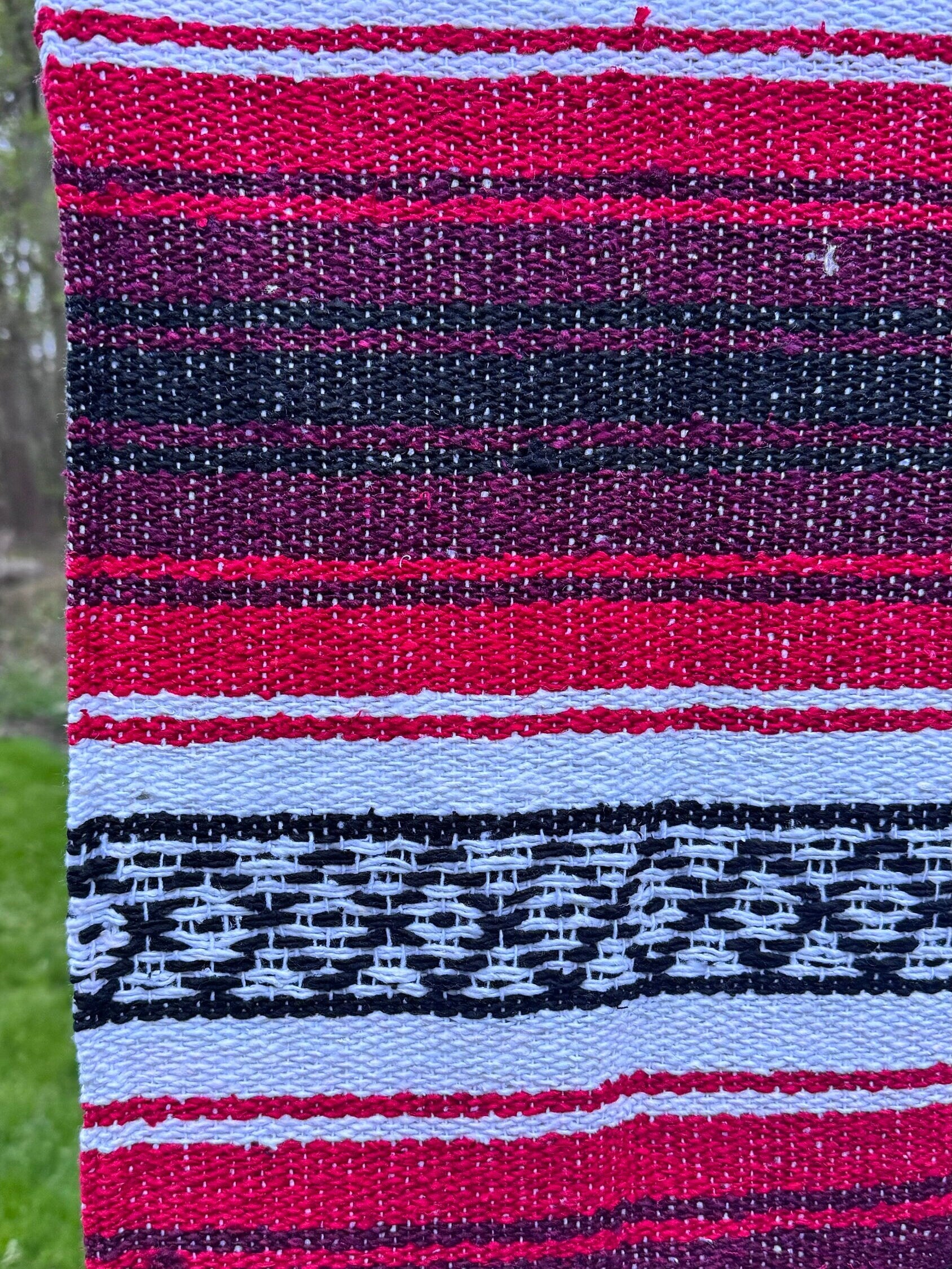 Handmade Mexican blankets| Yoga blankets| Handwoven falsa blanket| Southwest Blanket| FREE shipping!!
