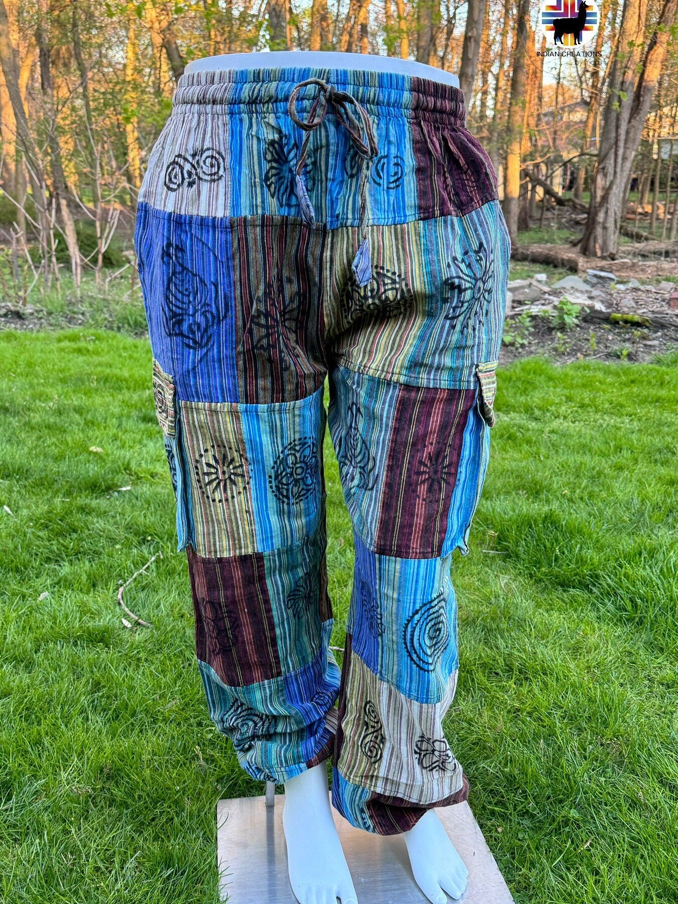Hippie Style Pants.Size XL. Active Wear Bohemian Style. Super Comfortable and Machine Washable. Gifts Ideas