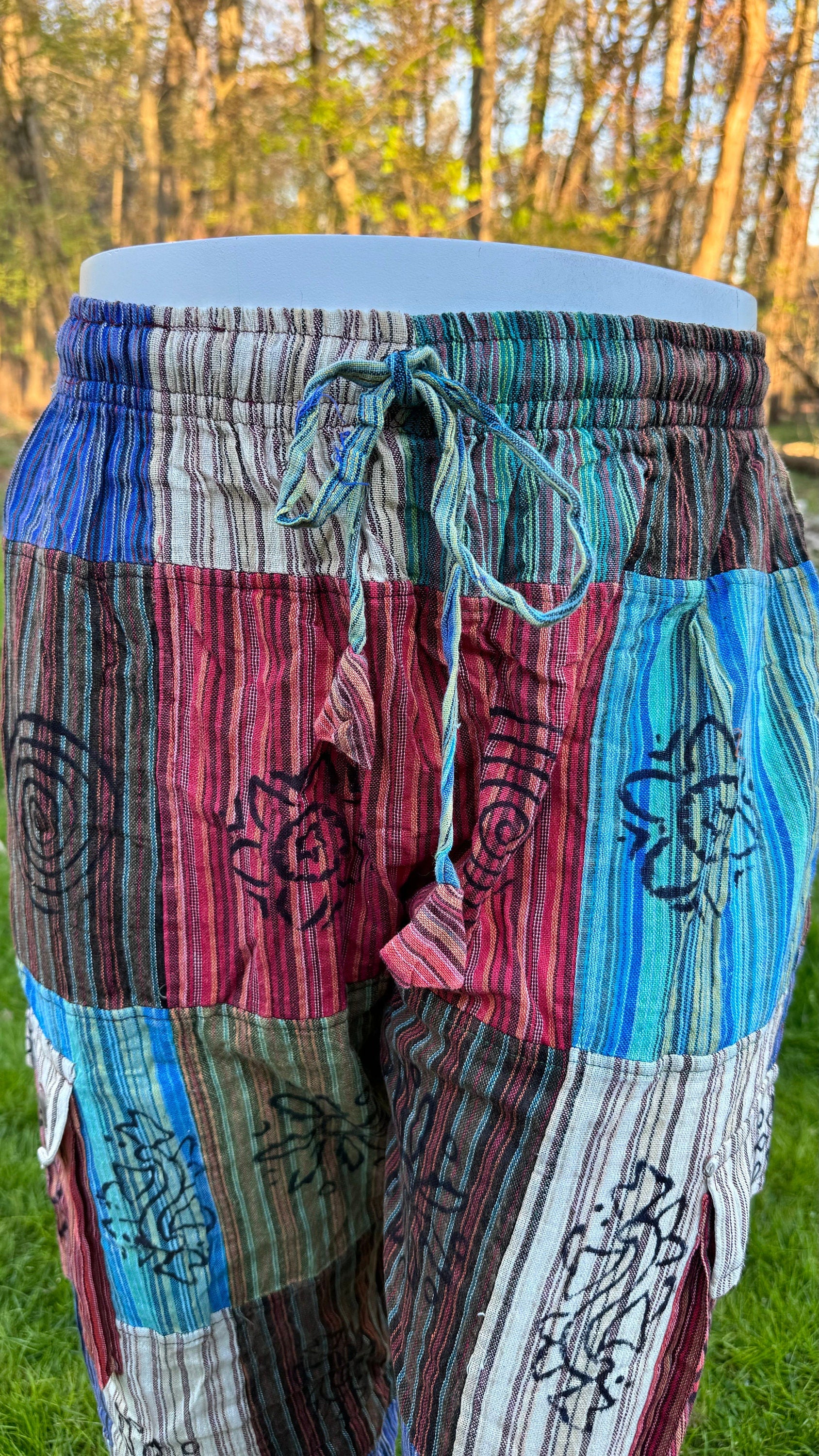 Hippie Style Pants. Active Wear Bohemian Style. Super Comfortable and Machine Washable. Gifts Ideas