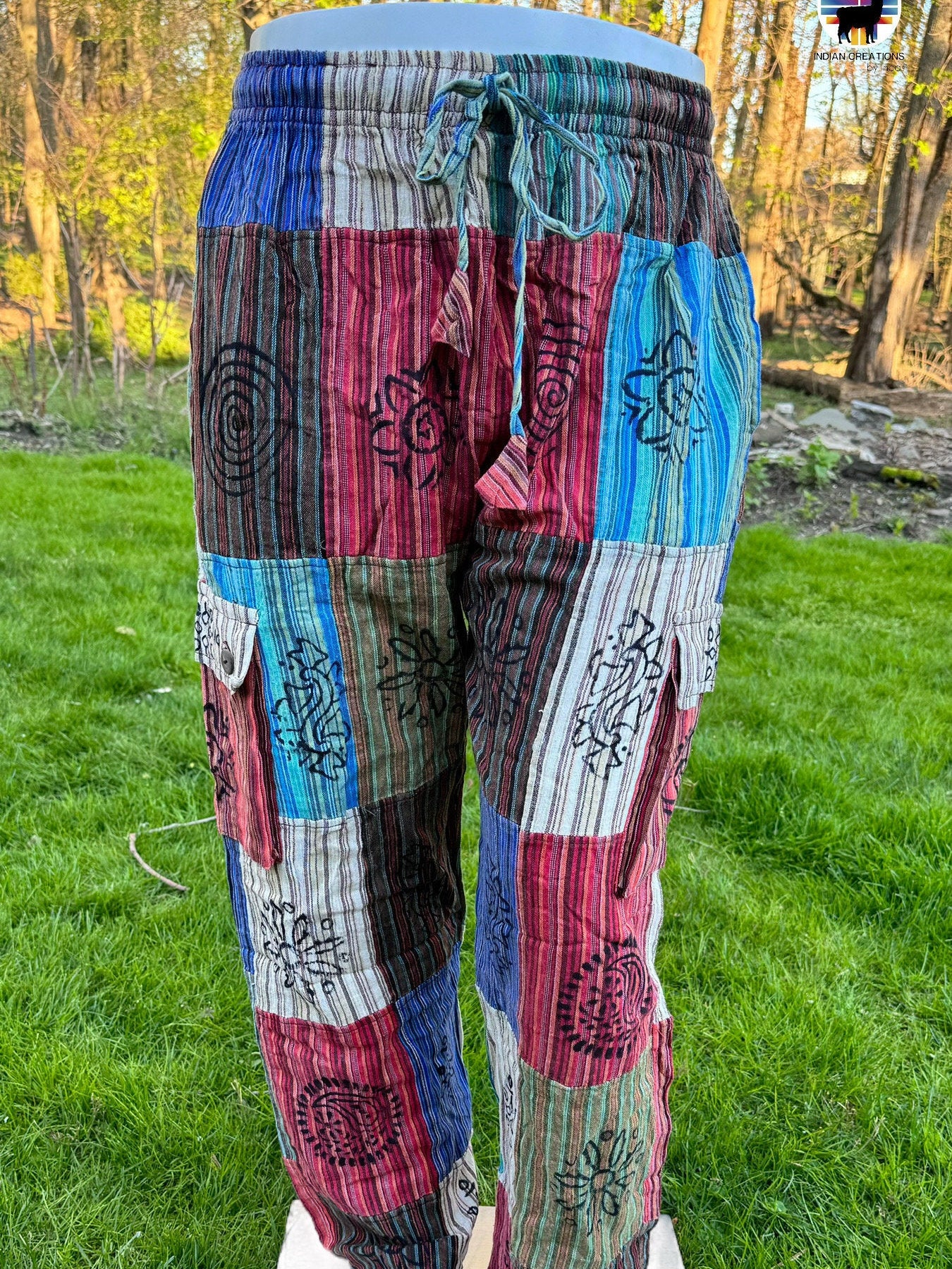 Hippie Style Pants. Active Wear Bohemian Style. Super Comfortable and Machine Washable. Gifts Ideas