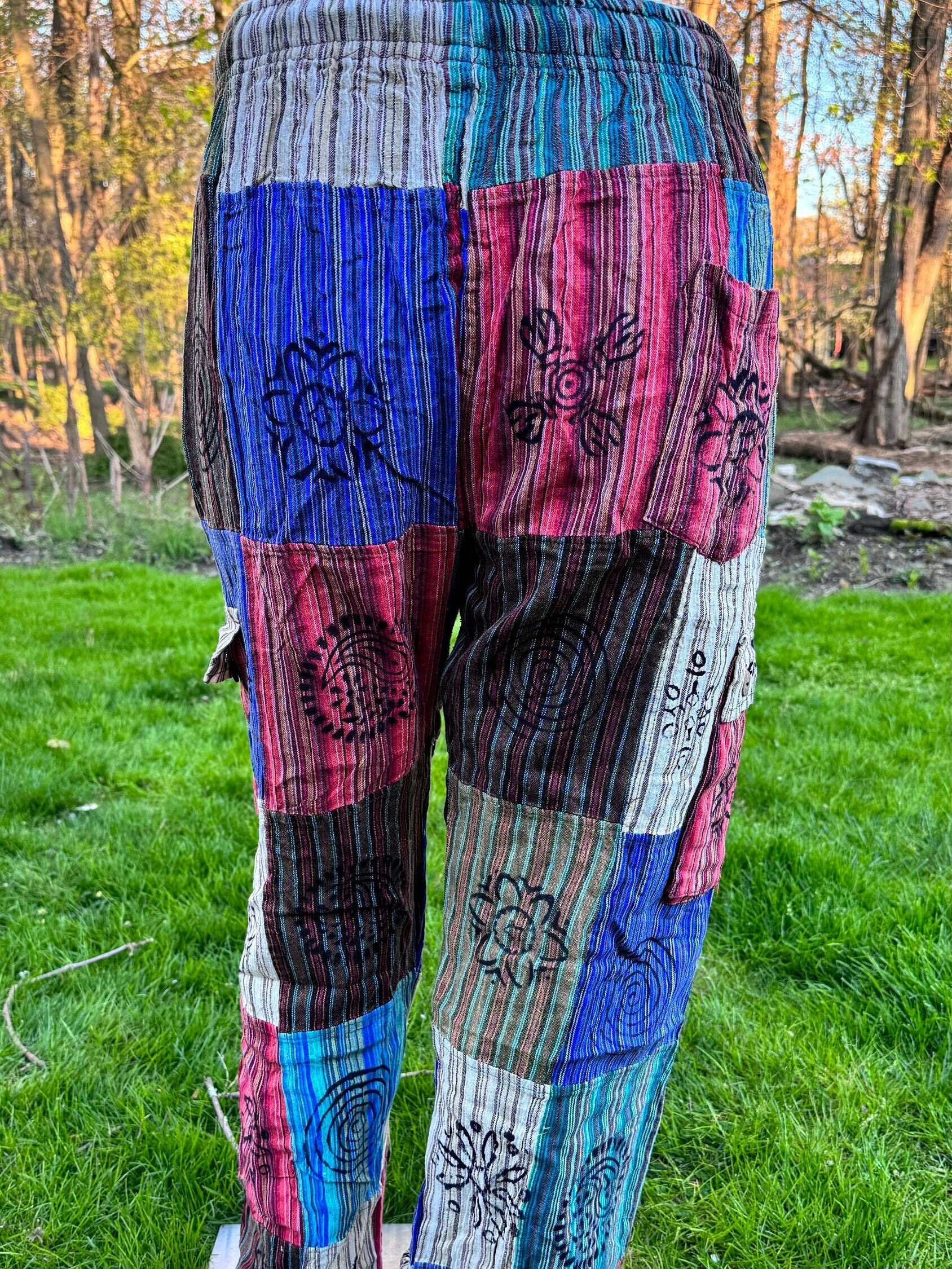 Hippie Style Pants. Active Wear Bohemian Style. Super Comfortable and Machine Washable. Gifts Ideas