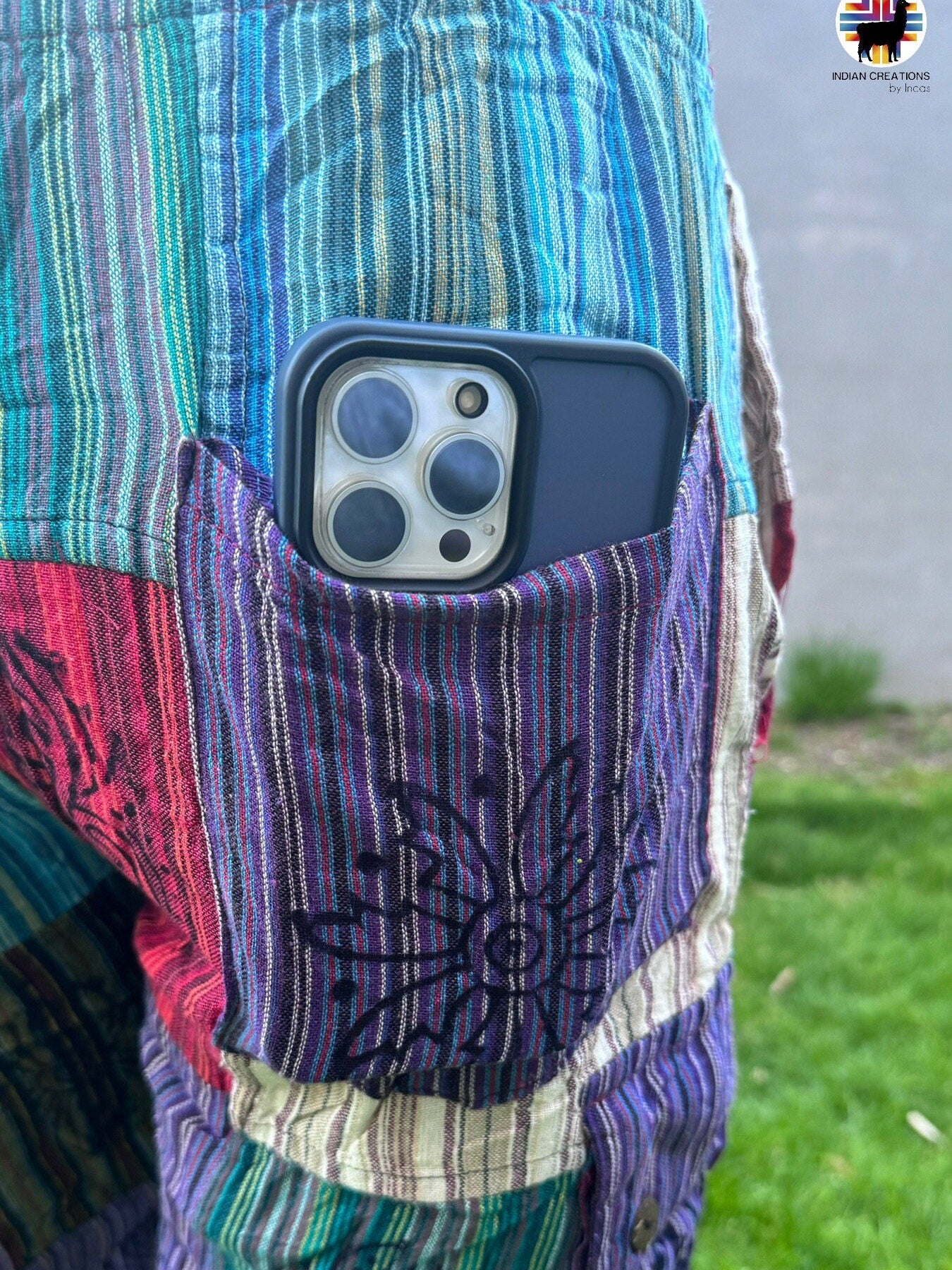Hippie Style Pants.Size L. Active Wear Bohemian Style. Super Comfortable and Machine Washable. Gifts Ideas