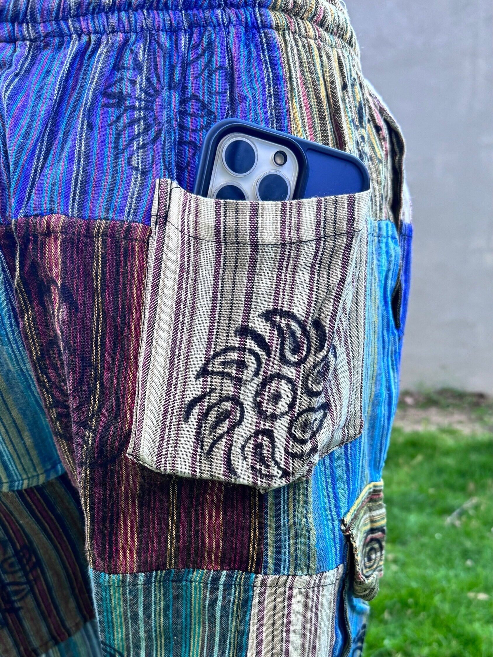 Hippie Style Pants.Size XL. Active Wear Bohemian Style. Super Comfortable and Machine Washable. Gifts Ideas