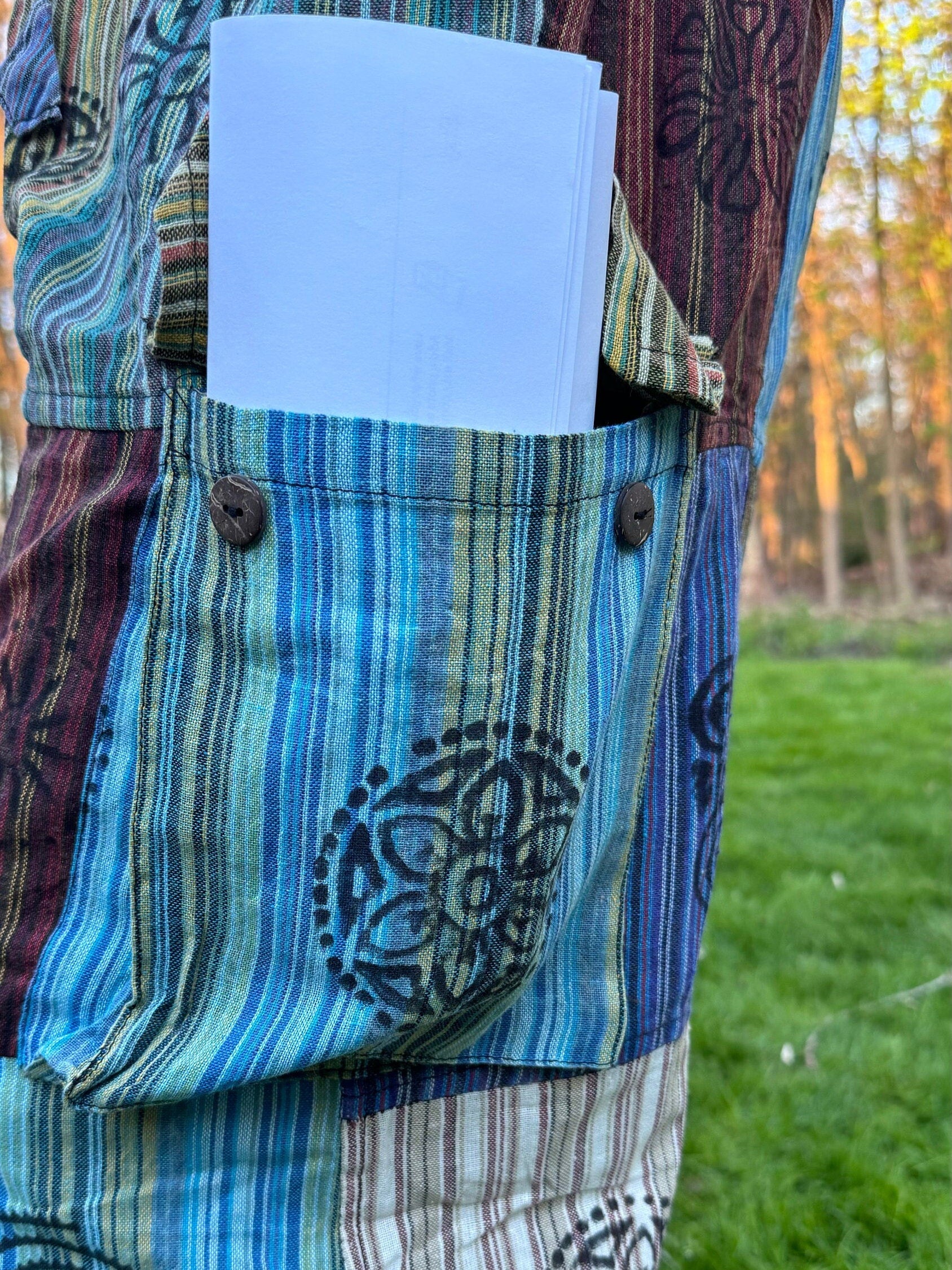 Hippie Style Pants.Size XL. Active Wear Bohemian Style. Super Comfortable and Machine Washable. Gifts Ideas