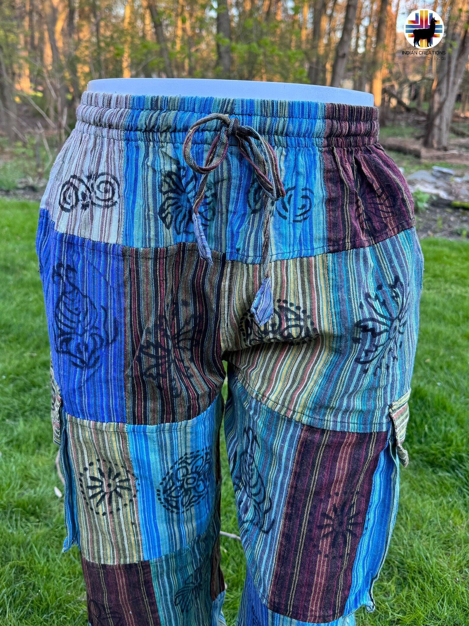Hippie Style Pants.Size XL. Active Wear Bohemian Style. Super Comfortable and Machine Washable. Gifts Ideas