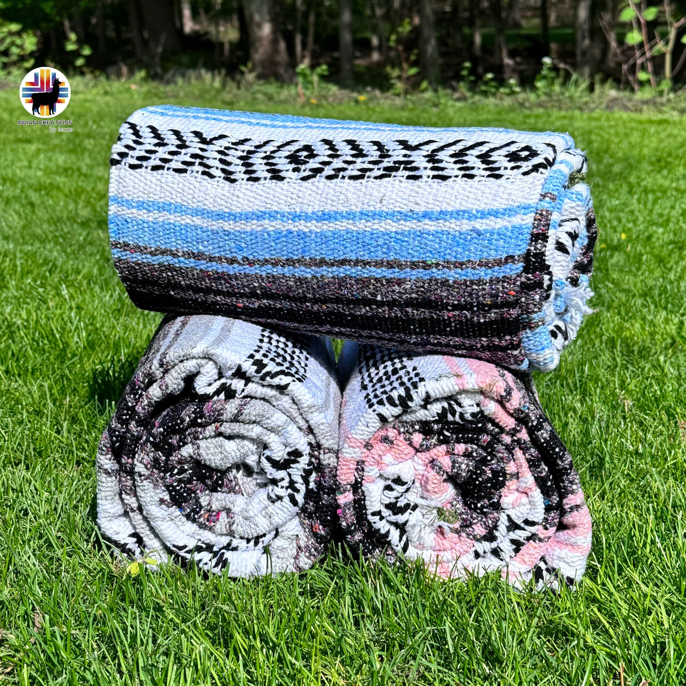 Handmade Mexican Blankets| Yoga Blankets | Handwoven falsa Blankets | Southwest Blankets | FREE SHIPPING!!
