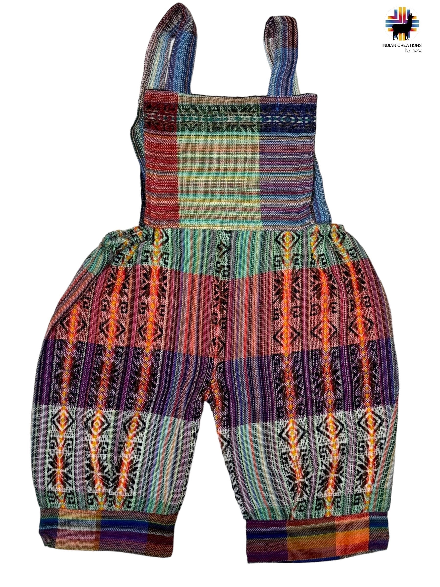 Boho Overalls, Handmade Cotton Overall,  Handmade Romper, Hipster Overalls, Children's  Jumpsuit, SIZE 4  Babyshower gift, FREE SHIPPING