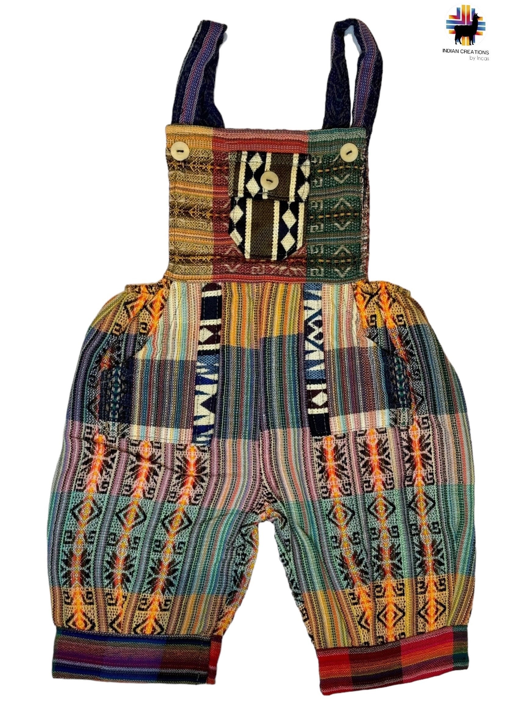 Boho Overalls, Handmade Cotton Overall,  Handmade Romper, Hipster Overalls, Children's  Jumpsuit, SIZE 4  Babyshower gift, FREE SHIPPING