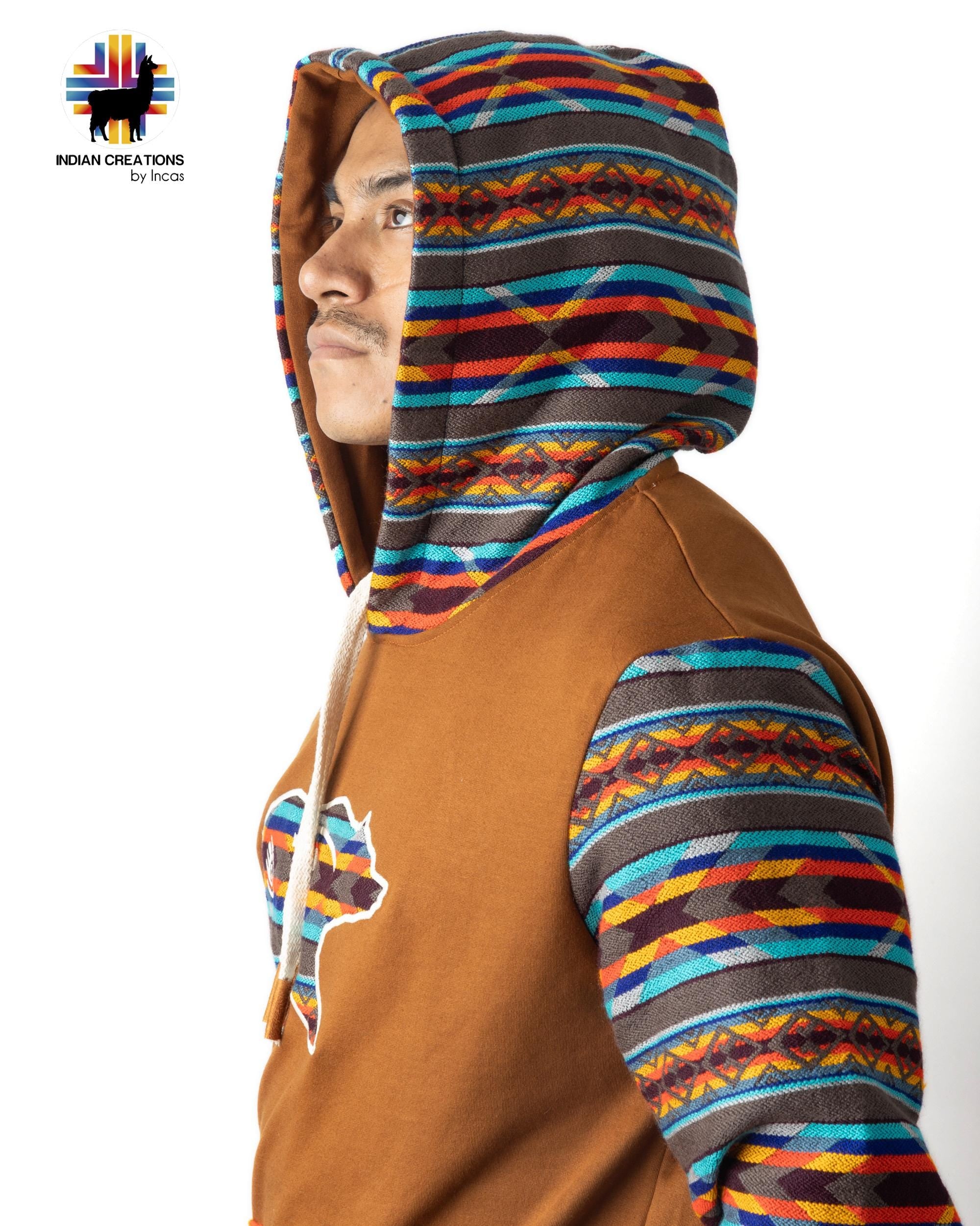 Handmade Hoodie. Handcrafted by Indigenous Hands. Super Soft with Hood. Unisex. Machine Washable. FREE SHIPPING! Gift Ideas