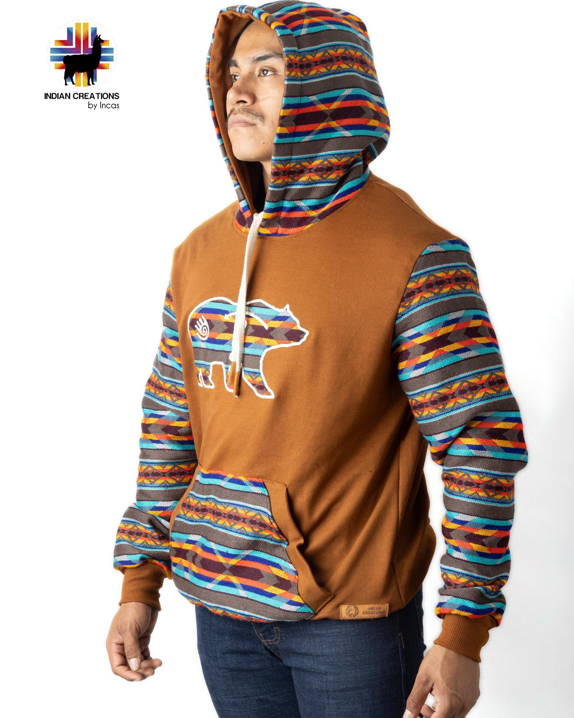 Handmade Hoodie. Handcrafted by Indigenous Hands. Super Soft with Hood. Unisex. Machine Washable. FREE SHIPPING! Gift Ideas