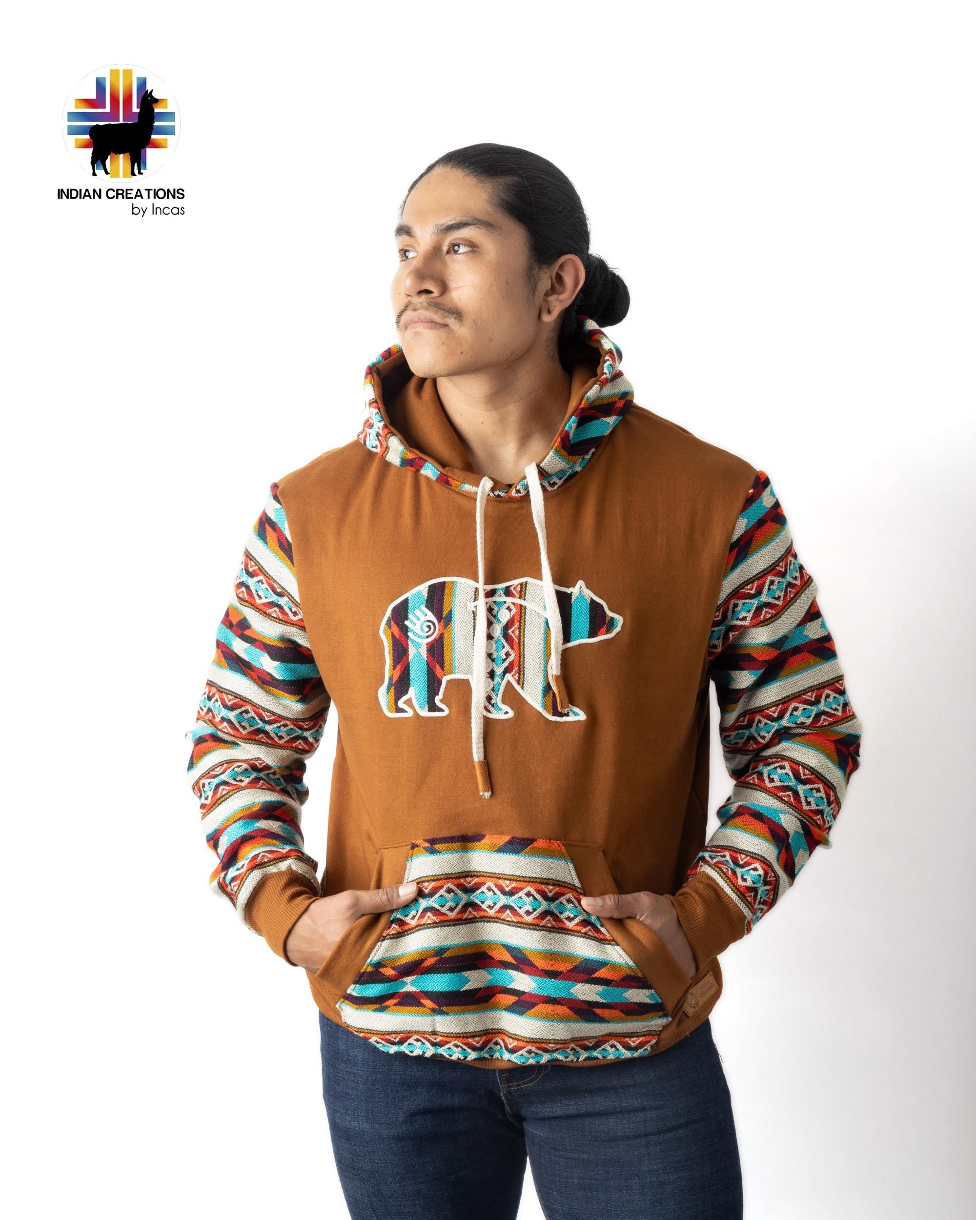 Handmade Hoodie. Handcrafted by Indigenous Hands. Super Soft with Hood. Unisex. Machine Washable. FREE SHIPPING! Gift Ideas