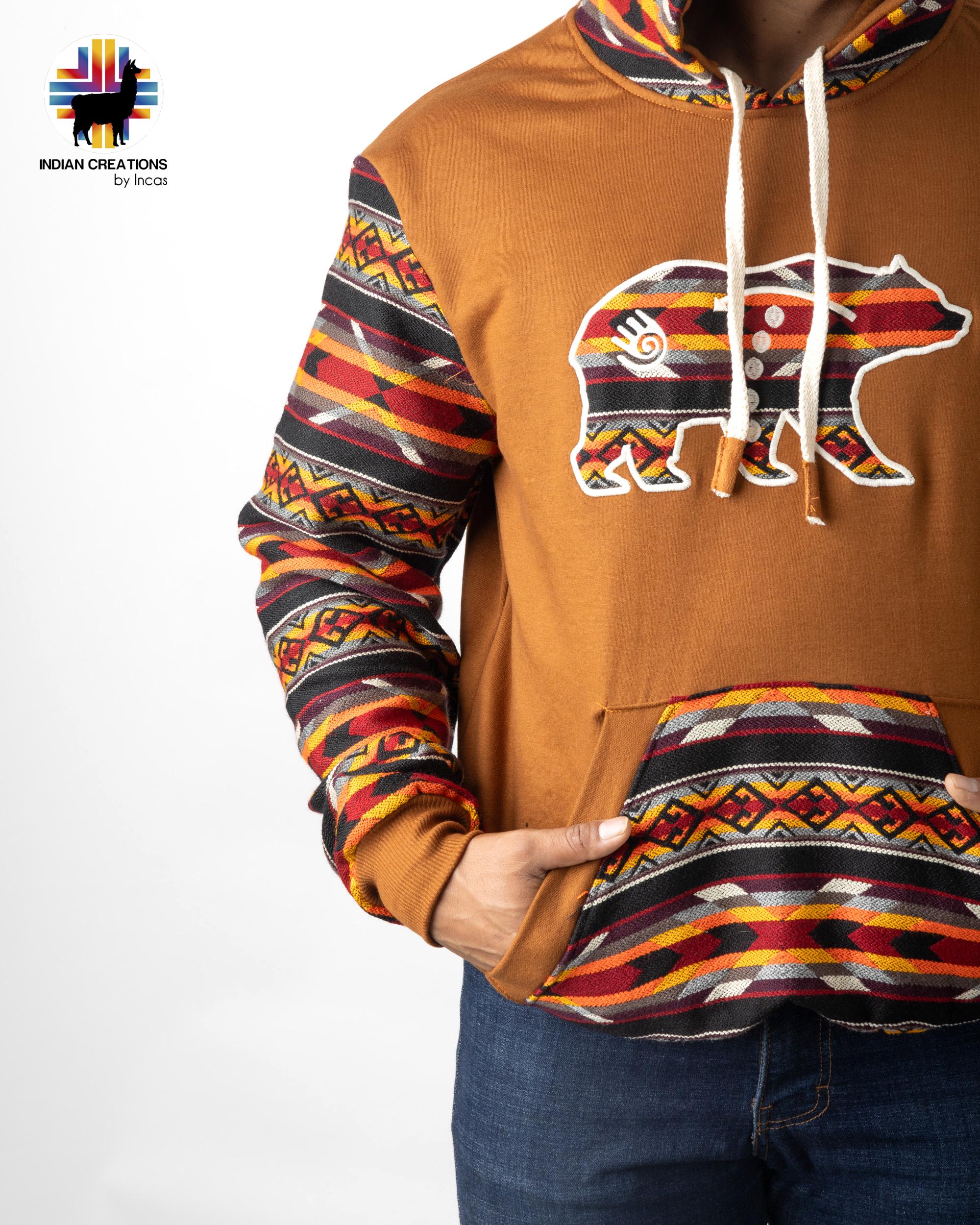 Handmade Hoodie. Handcrafted by Indigenous Hands. Super Soft with Hood. Unisex. Machine Washable. FREE SHIPPING! Gift Ideas