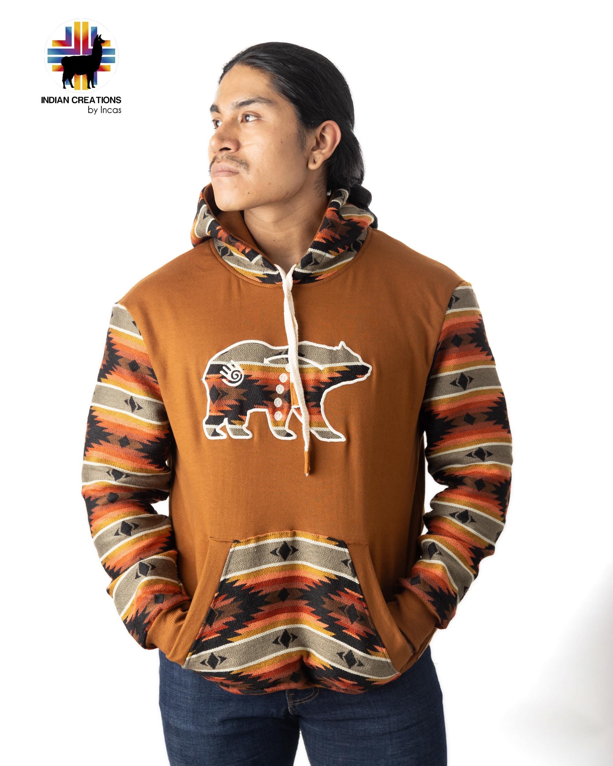 Handmade Hoodie. Handcrafted by Indigenous Hands. Super Soft with Hood. Unisex. Machine Washable. FREE SHIPPING! Gift Ideas