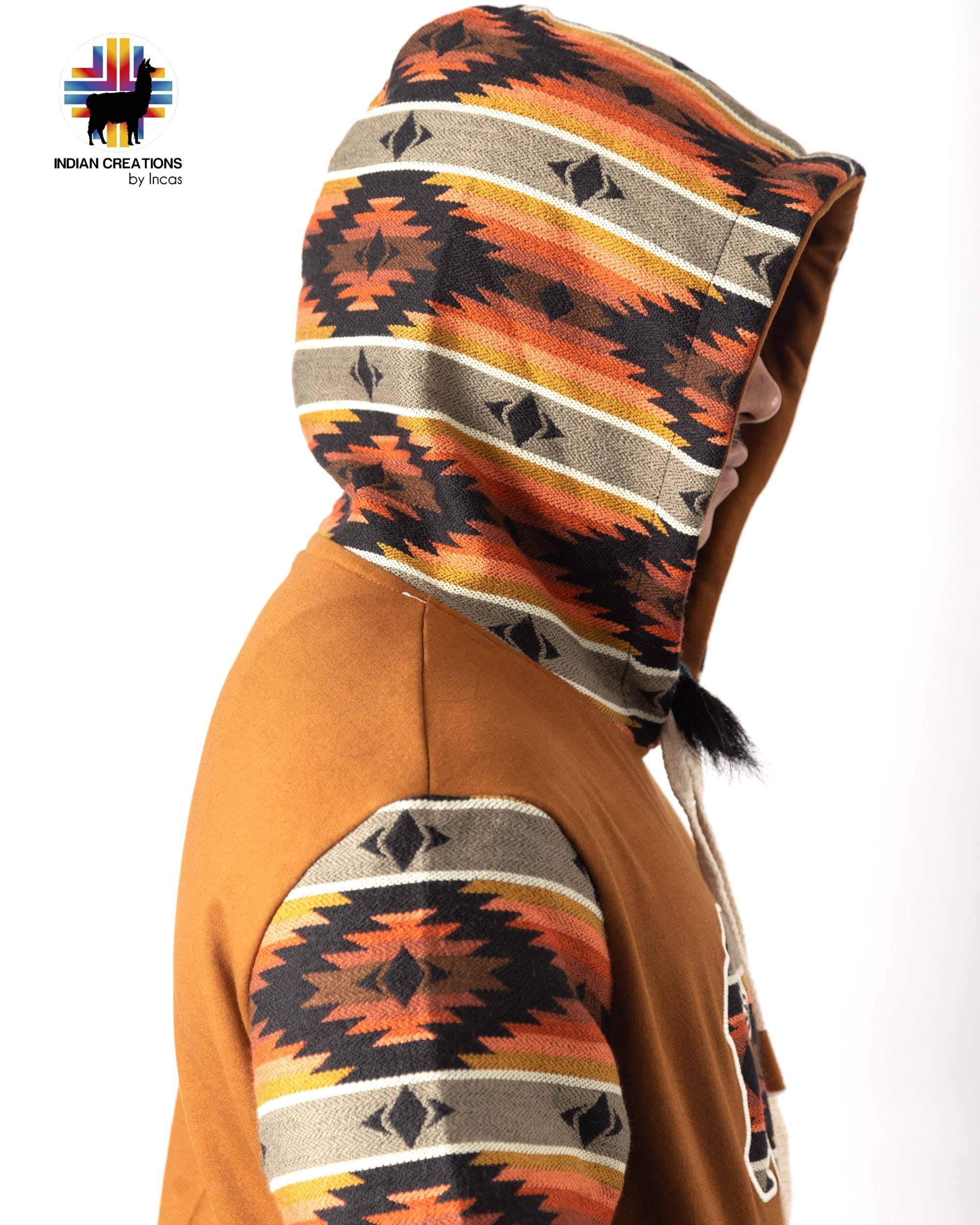 Handmade Hoodie. Handcrafted by Indigenous Hands. Super Soft with Hood. Unisex. Machine Washable. FREE SHIPPING! Gift Ideas