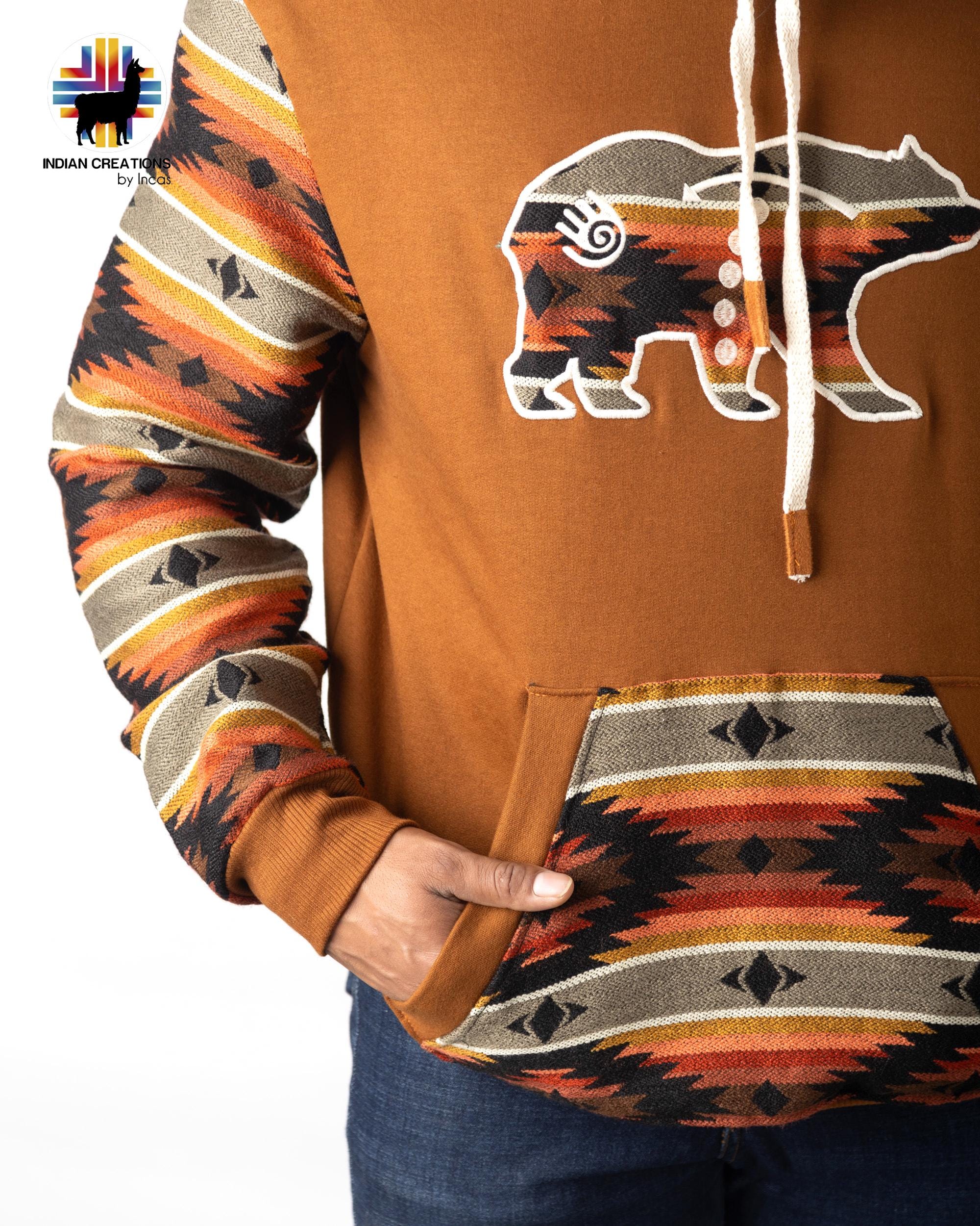 Handmade Hoodie. Handcrafted by Indigenous Hands. Super Soft with Hood. Unisex. Machine Washable. FREE SHIPPING! Gift Ideas