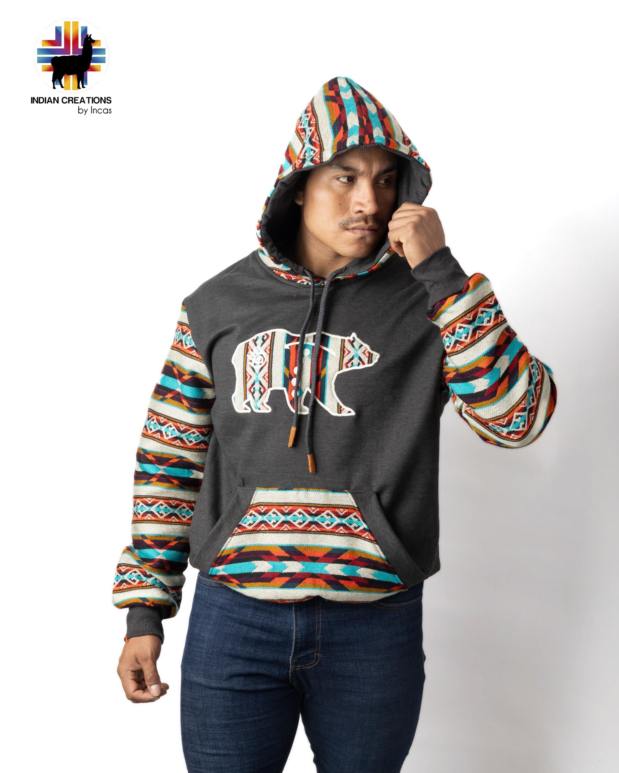 Handmade Hoodie. Handcrafted by Indigenous Hands. Super Soft with Hood. Unisex. Machine Washable. FREE SHIPPING! Gift Ideas