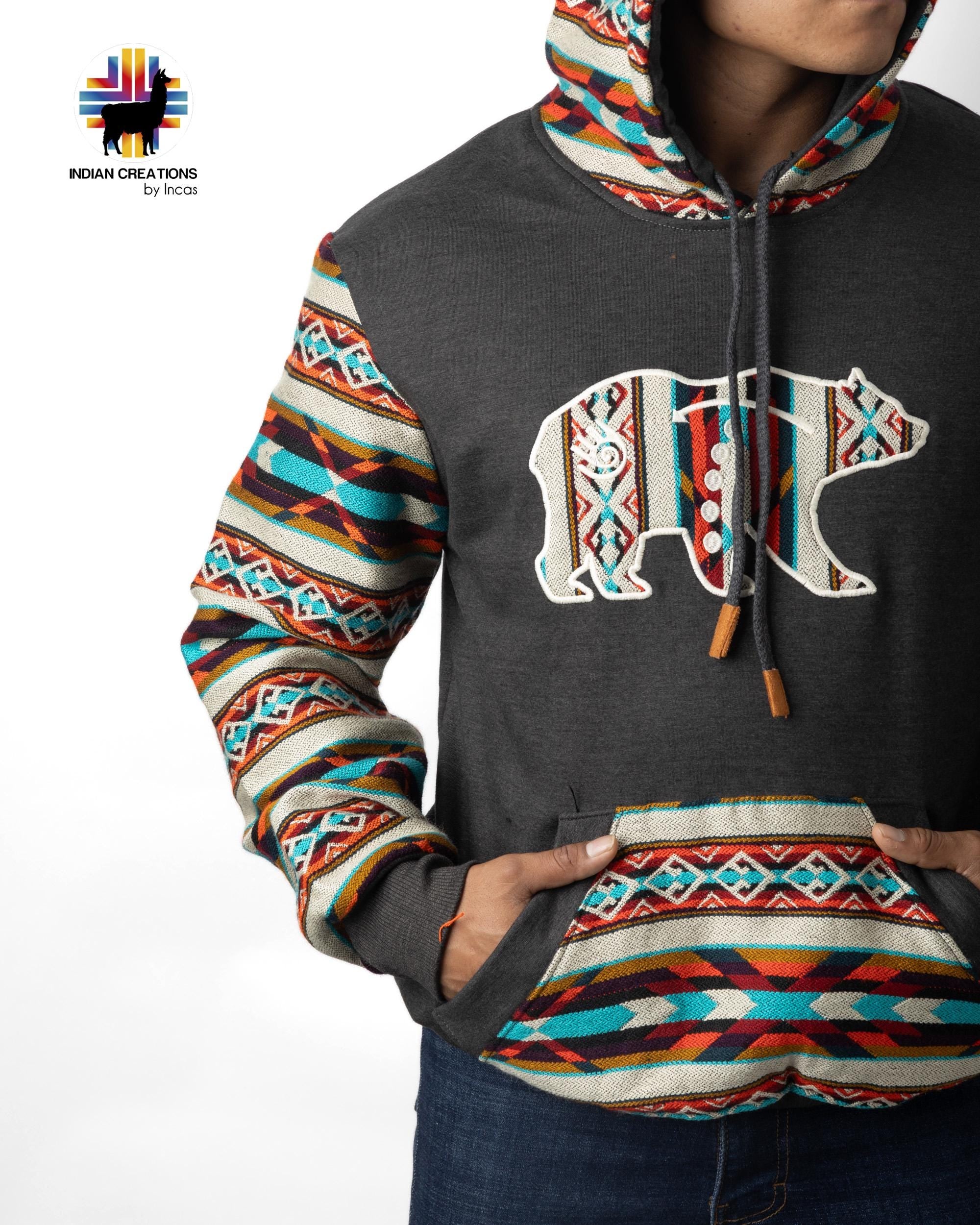 Handmade Hoodie. Handcrafted by Indigenous Hands. Super Soft with Hood. Unisex. Machine Washable. FREE SHIPPING! Gift Ideas