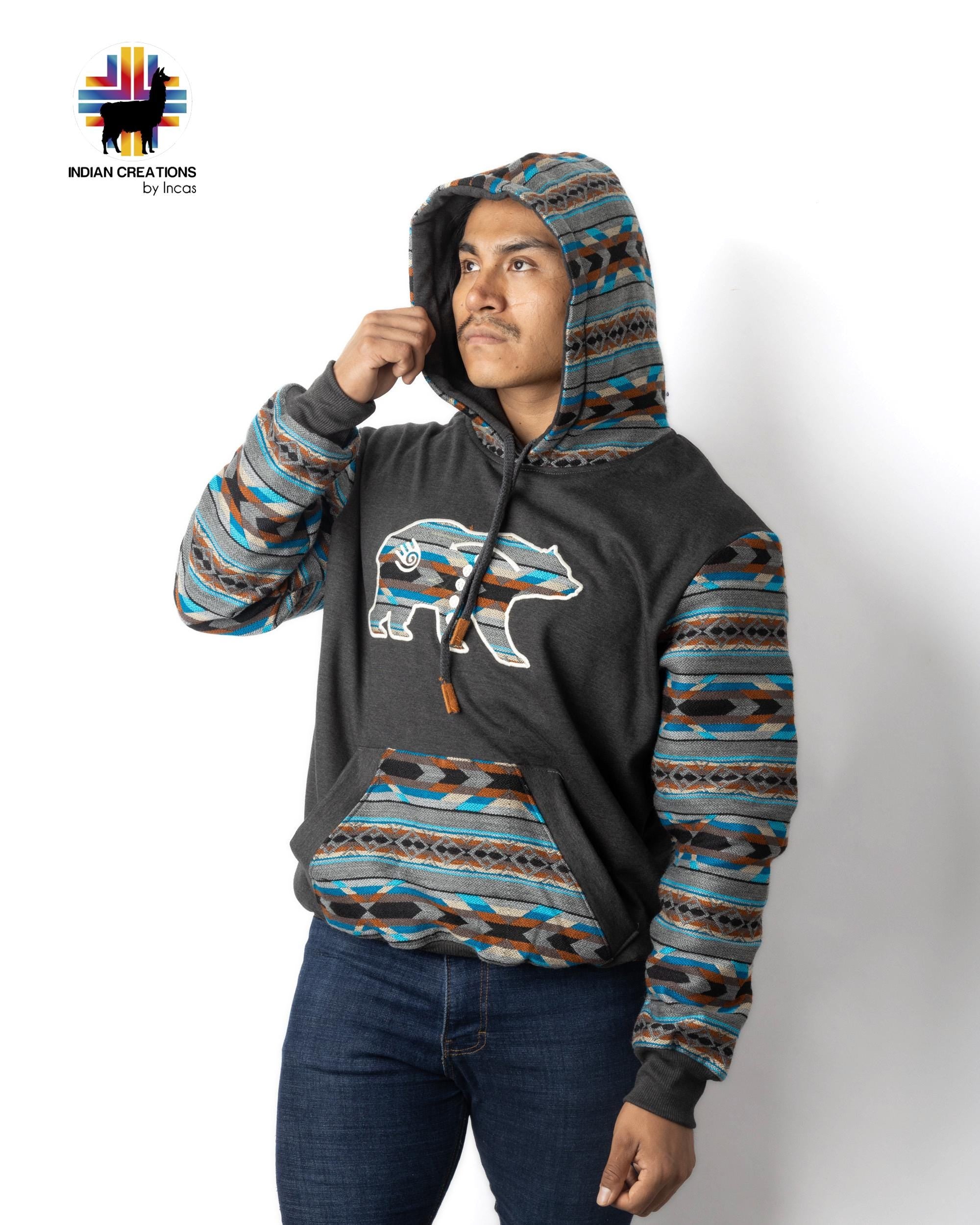 Handmade Hoodie. Handcrafted by Indigenous Hands. Super Soft with Hood. Unisex. Machine Washable. FREE SHIPPING! Gift Ideas