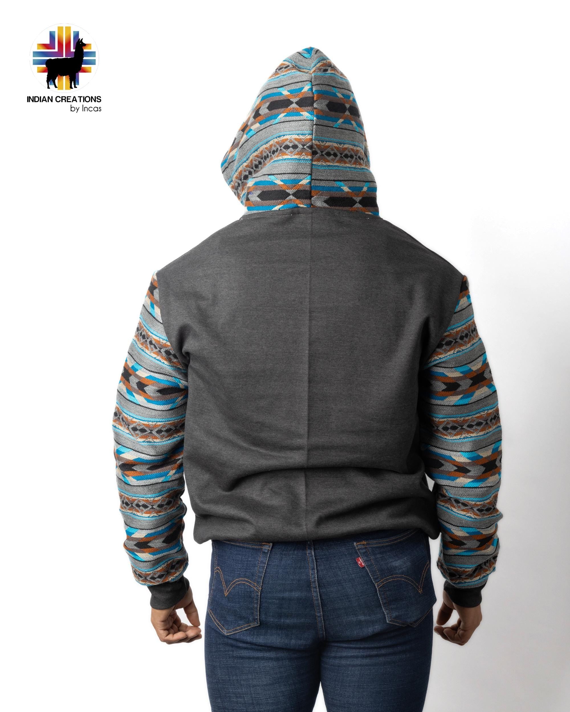 Handmade Hoodie. Handcrafted by Indigenous Hands. Super Soft with Hood. Unisex. Machine Washable. FREE SHIPPING! Gift Ideas