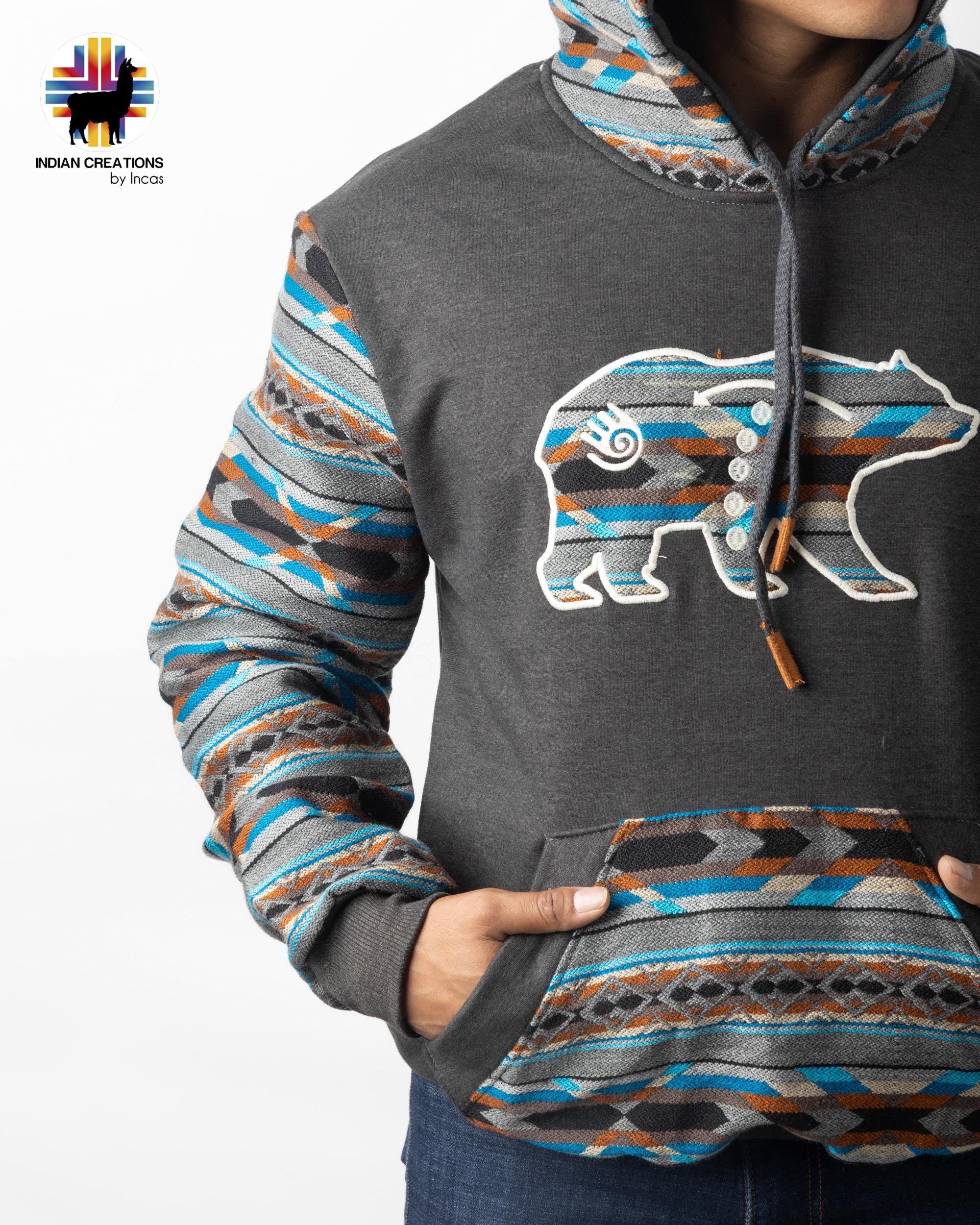 Handmade Hoodie. Handcrafted by Indigenous Hands. Super Soft with Hood. Unisex. Machine Washable. FREE SHIPPING! Gift Ideas