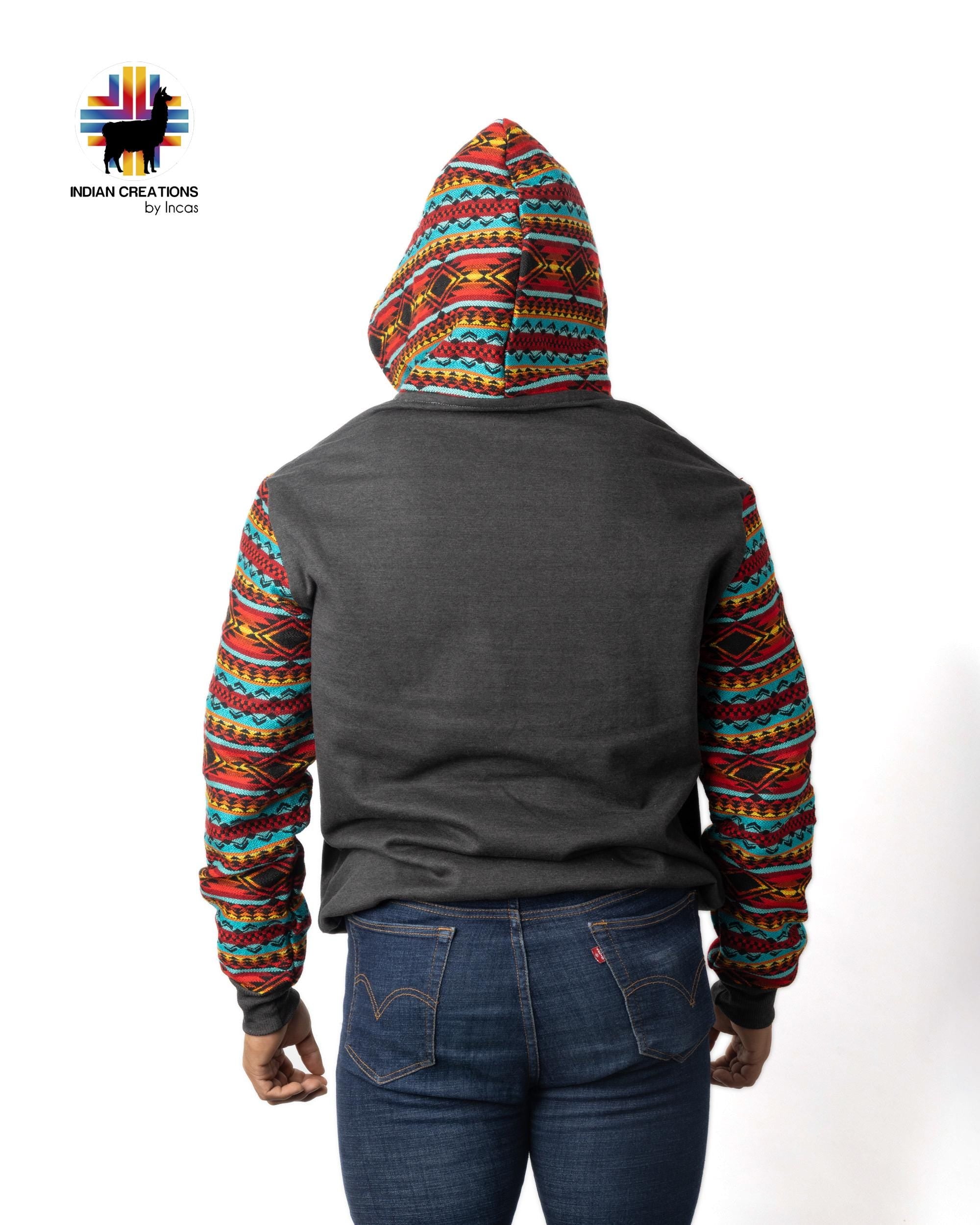 Handmade Hoodie. Handcrafted by Indigenous Hands. Super Soft with Hood. Unisex. Machine Washable. FREE SHIPPING! Gift Ideas