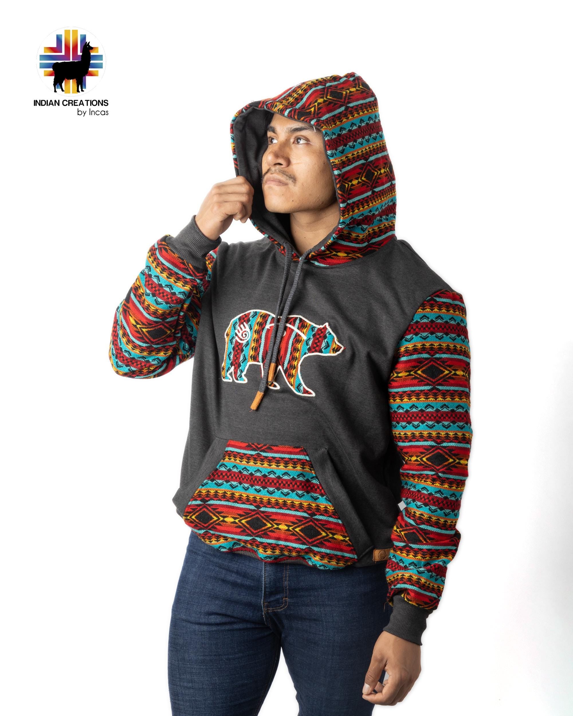 Handmade Hoodie. Handcrafted by Indigenous Hands. Super Soft with Hood. Unisex. Machine Washable. FREE SHIPPING! Gift Ideas