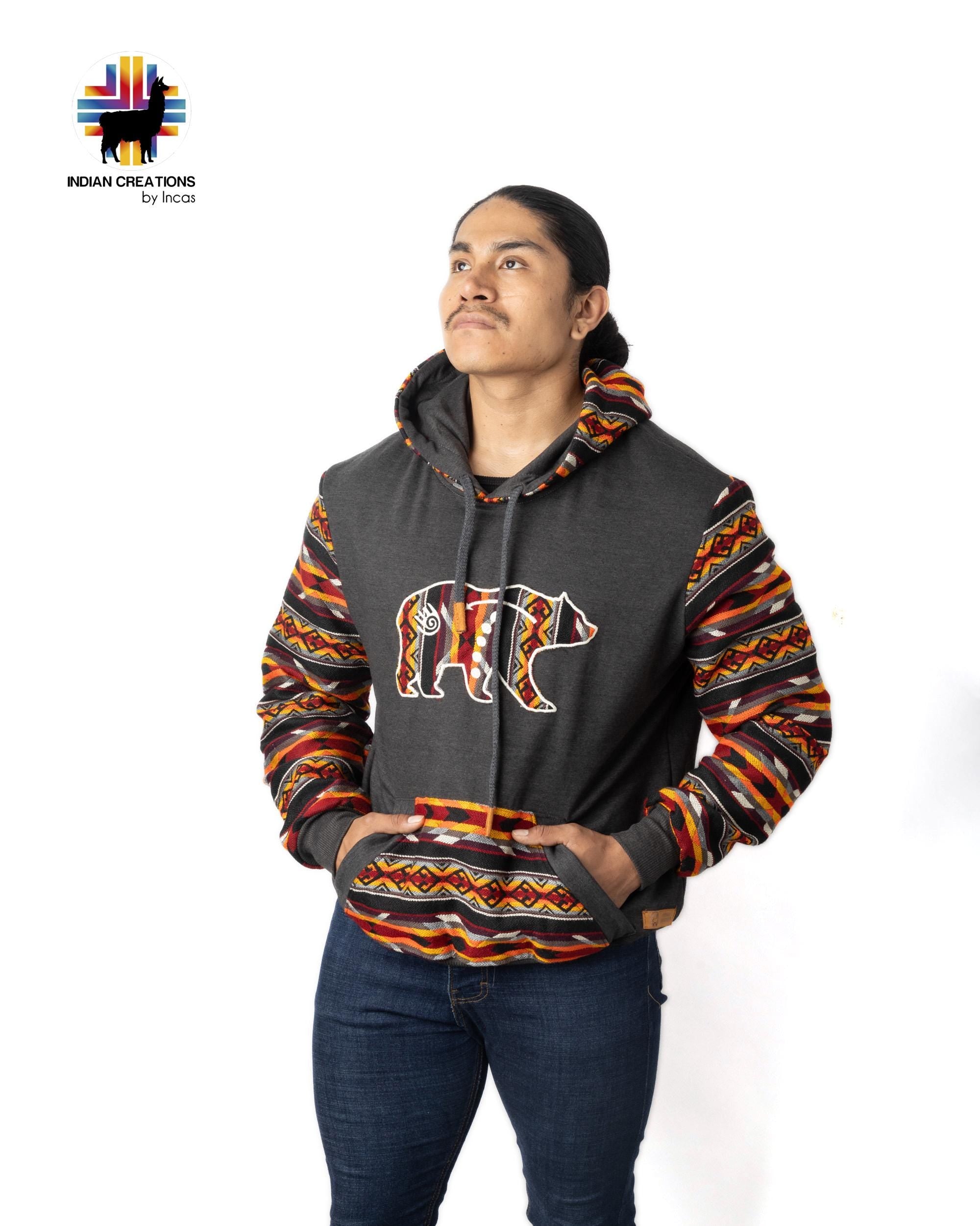Handmade Hoodie. Handcrafted by Indigenous Hands. Super Soft with Hood. Unisex. Machine Washable. FREE SHIPPING! Gift Ideas