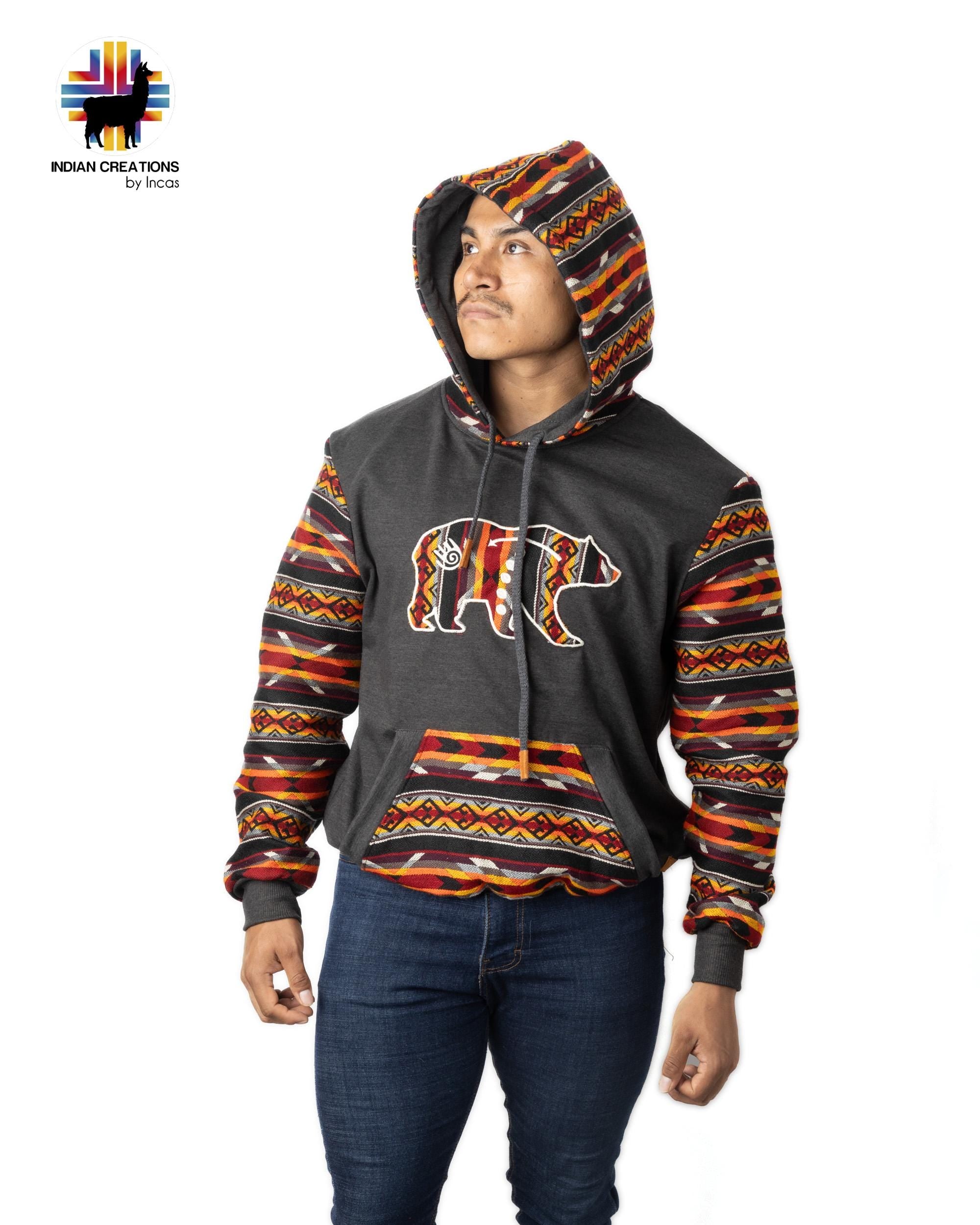 Handmade Hoodie. Handcrafted by Indigenous Hands. Super Soft with Hood. Unisex. Machine Washable. FREE SHIPPING! Gift Ideas