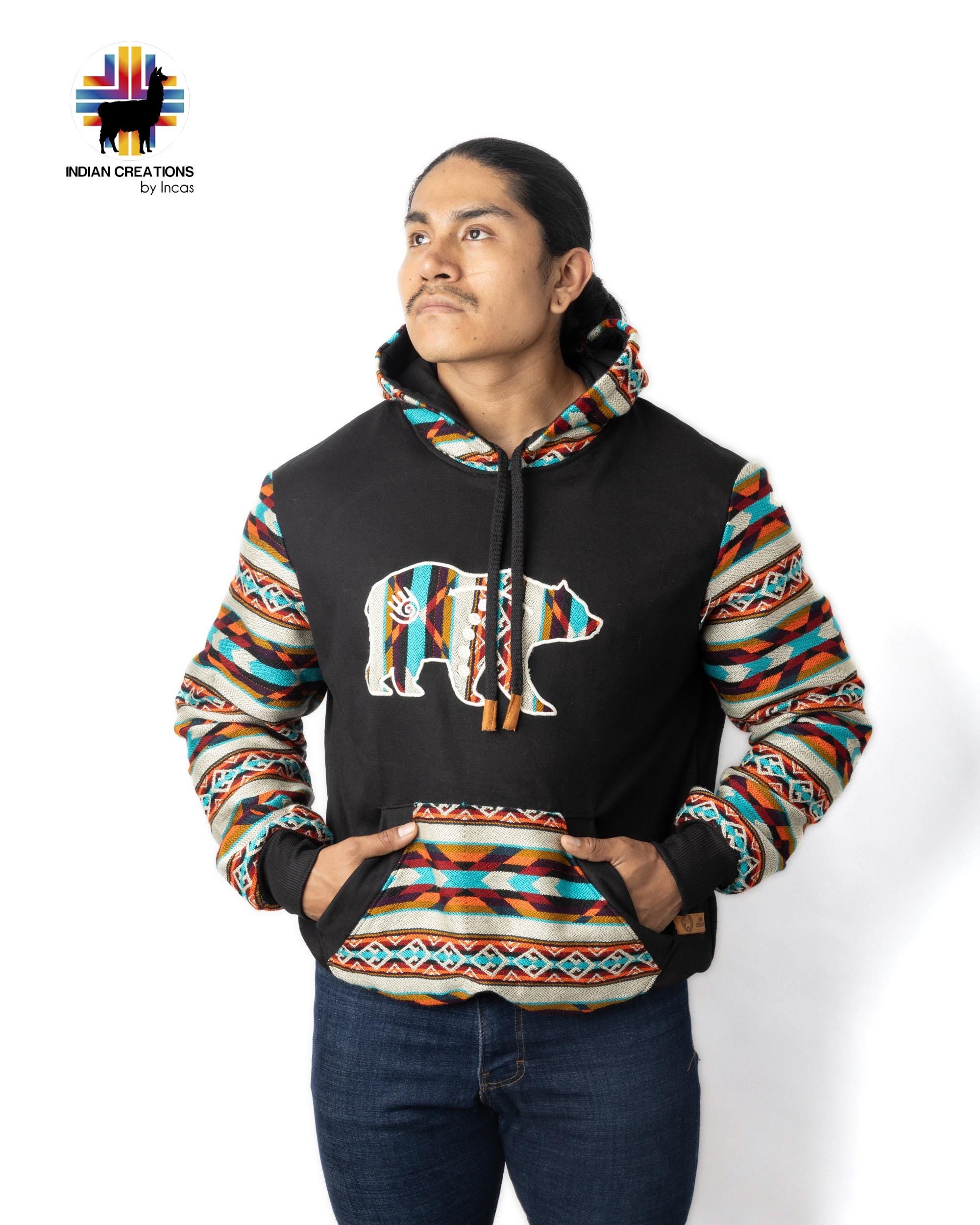 Handmade Hoodie. Handcrafted by Indigenous Hands. Super Soft with Hood. Unisex. Machine Washable. FREE SHIPPING! Gift Ideas