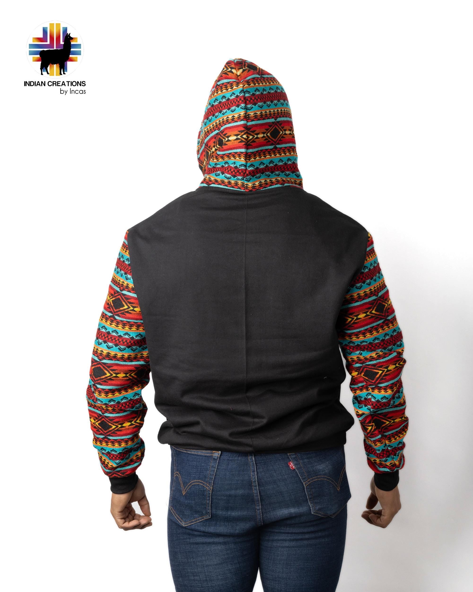 Handmade Hoodie. Handcrafted by Indigenous Hands. Machine Washable. Free Shipping! GIFT IDEAS