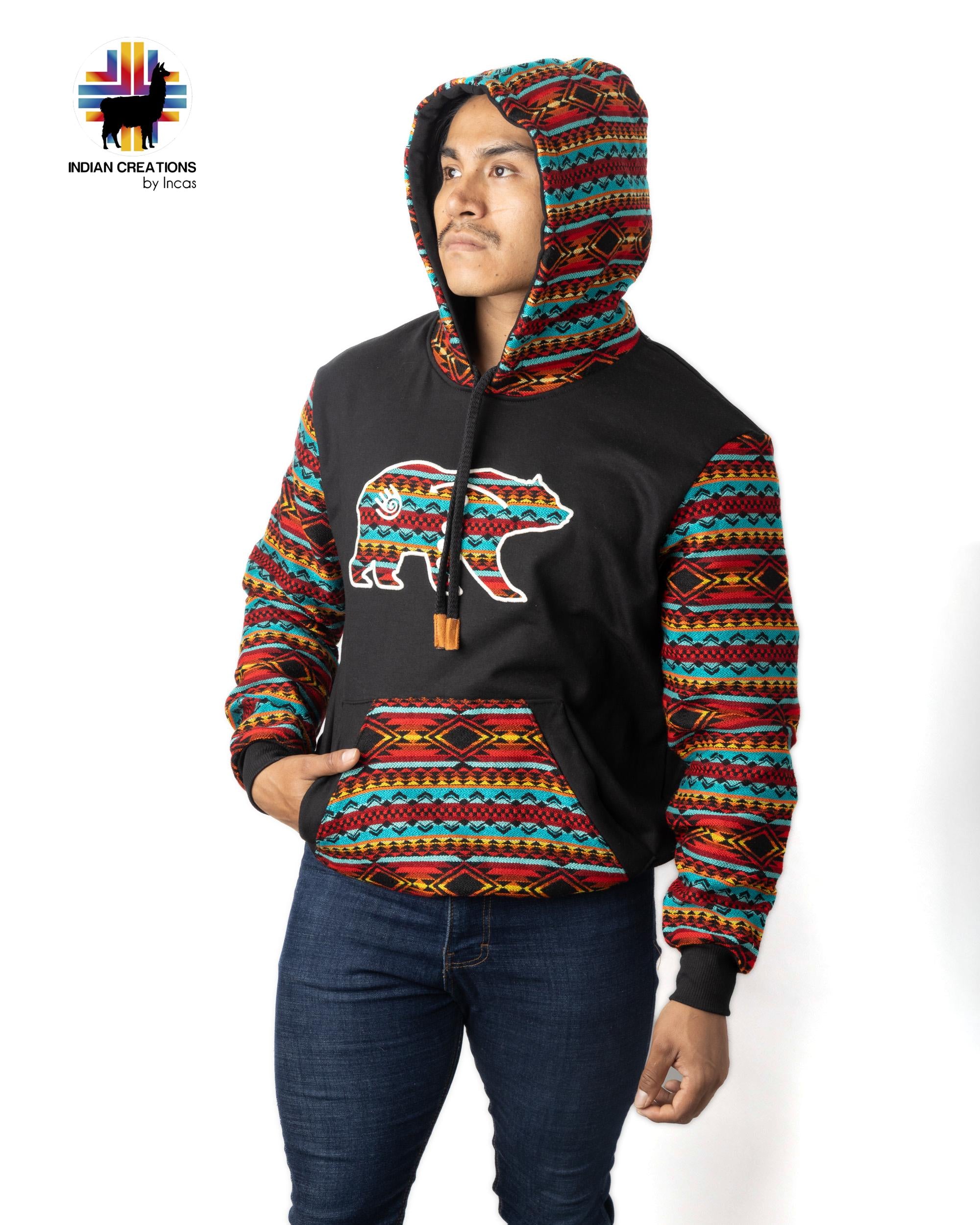 Handmade Hoodie. Handcrafted by Indigenous Hands. Machine Washable. Free Shipping! GIFT IDEAS